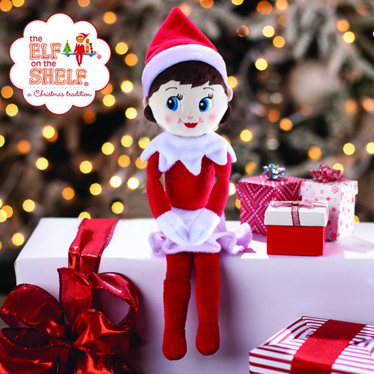 Elf on the Shelf Plushee Pal Snuggler - 12-inch Cuddly Plush Girl Elf 14