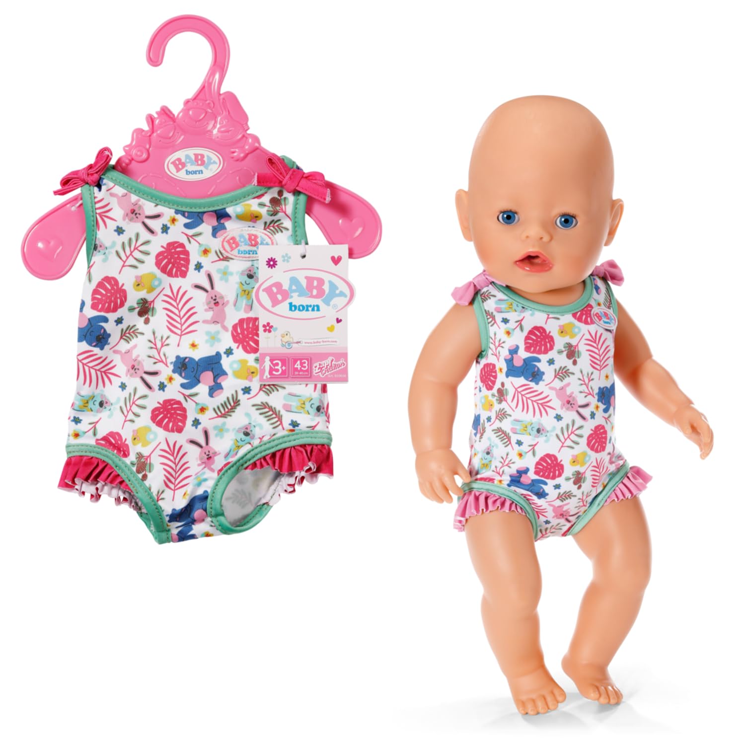 BABY born Swimsuits 833636 - 2 Assorted Styles for Dolls up to 43cm 1