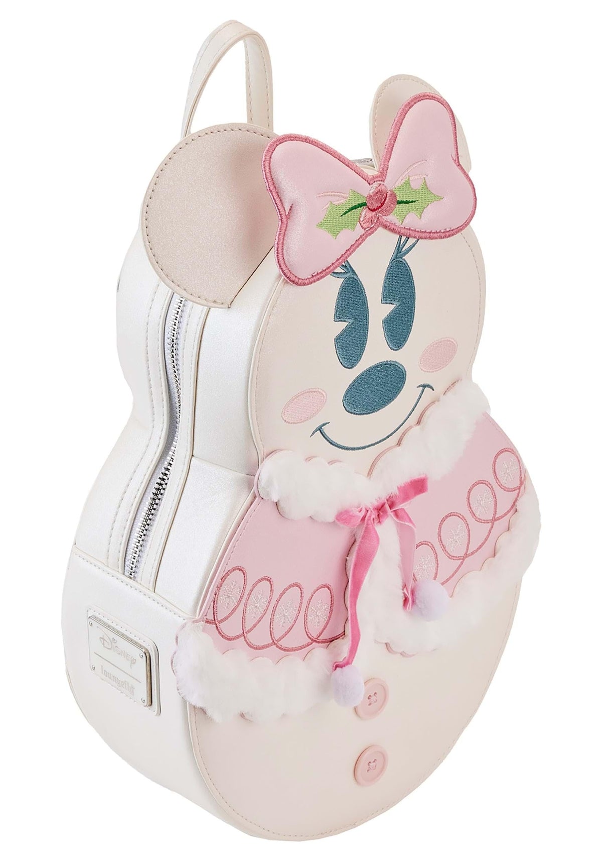 Loungefly Minnie Mouse Pastel Snowman Mini Backpack - Faux Leather