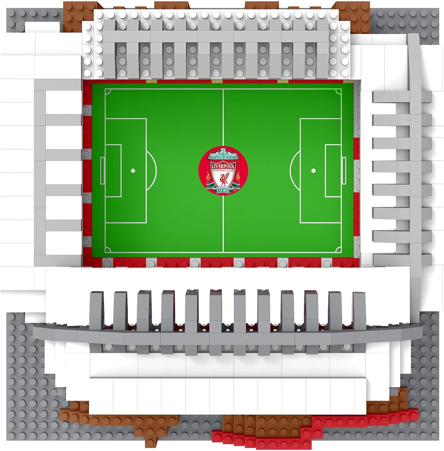 FOCO BRXLZ Liverpool FC Mini Anfield Stadium Building Set | 1378 Pieces | Ages 12+ 2