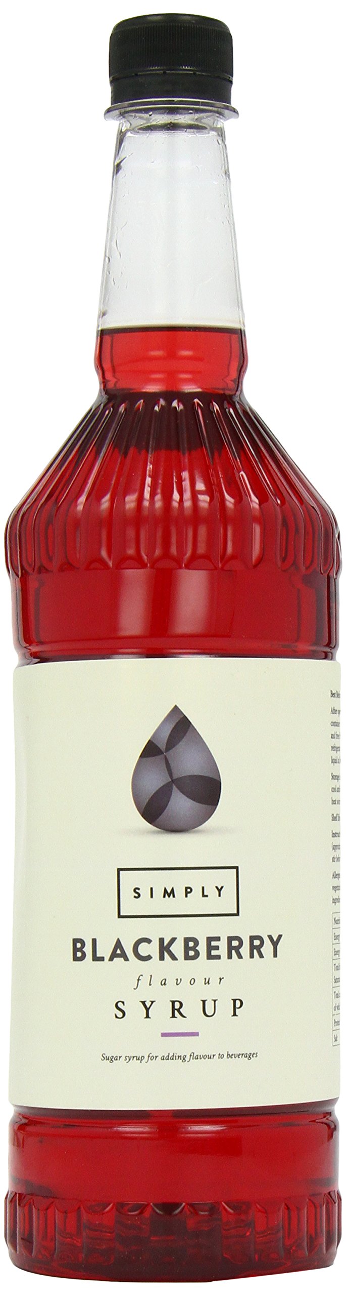 Simply Blackberry Syrup - Vegan, Nut Free Flavoured Syrup for Coffee & Cocktails | 1L
