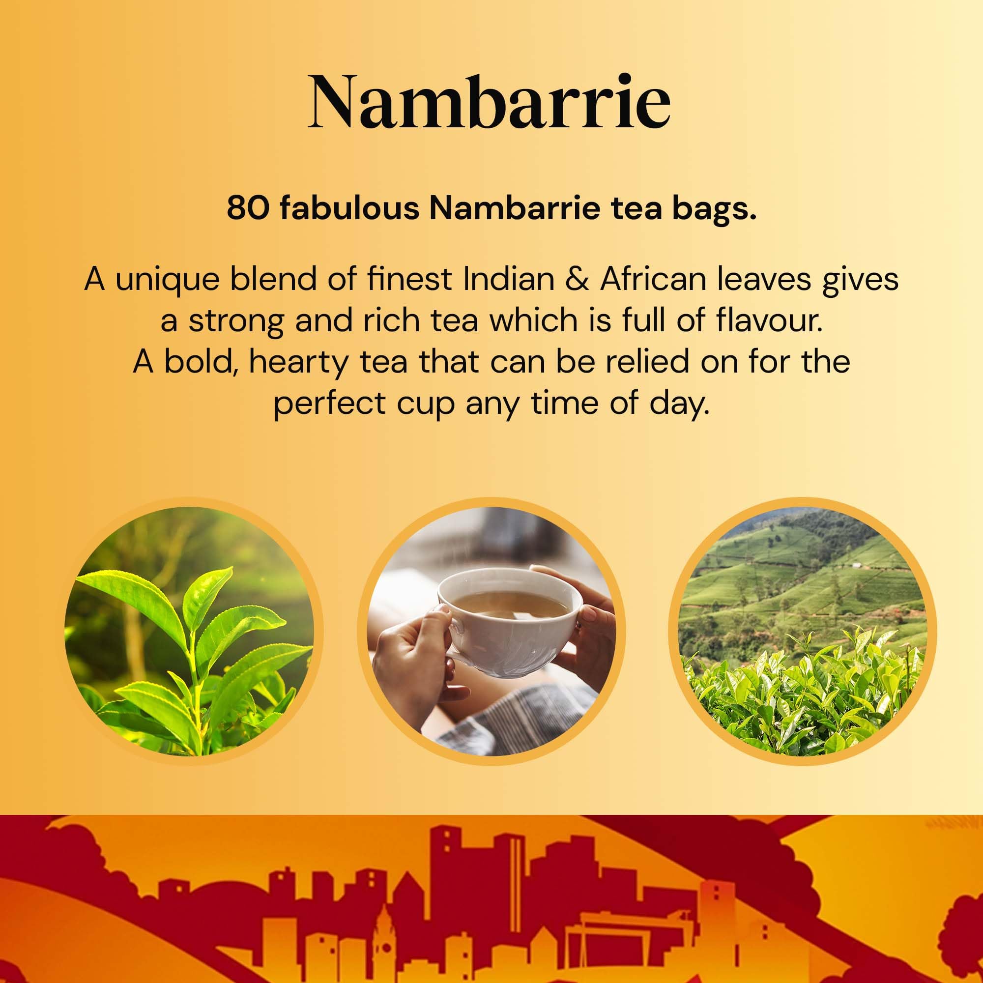 Twinings Nambarrie Strong Black Tea | Bold & Full of Flavour | 4 x 80 Tea Bags 3