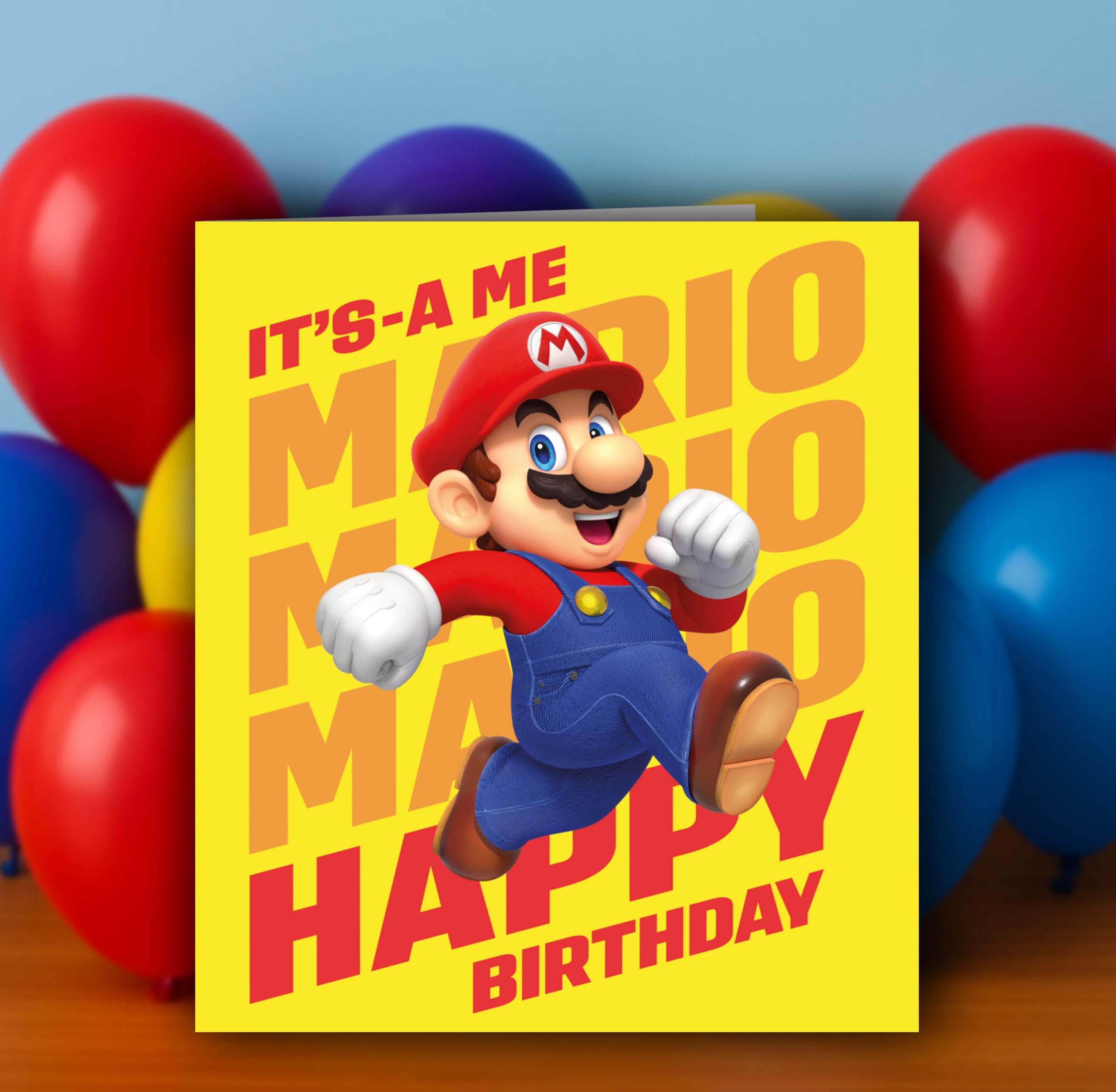 Danilo Promotions LTD Super Mario Birthday Card | Officially Licensed | Standard Size 22.86cm x 12.7cm 3