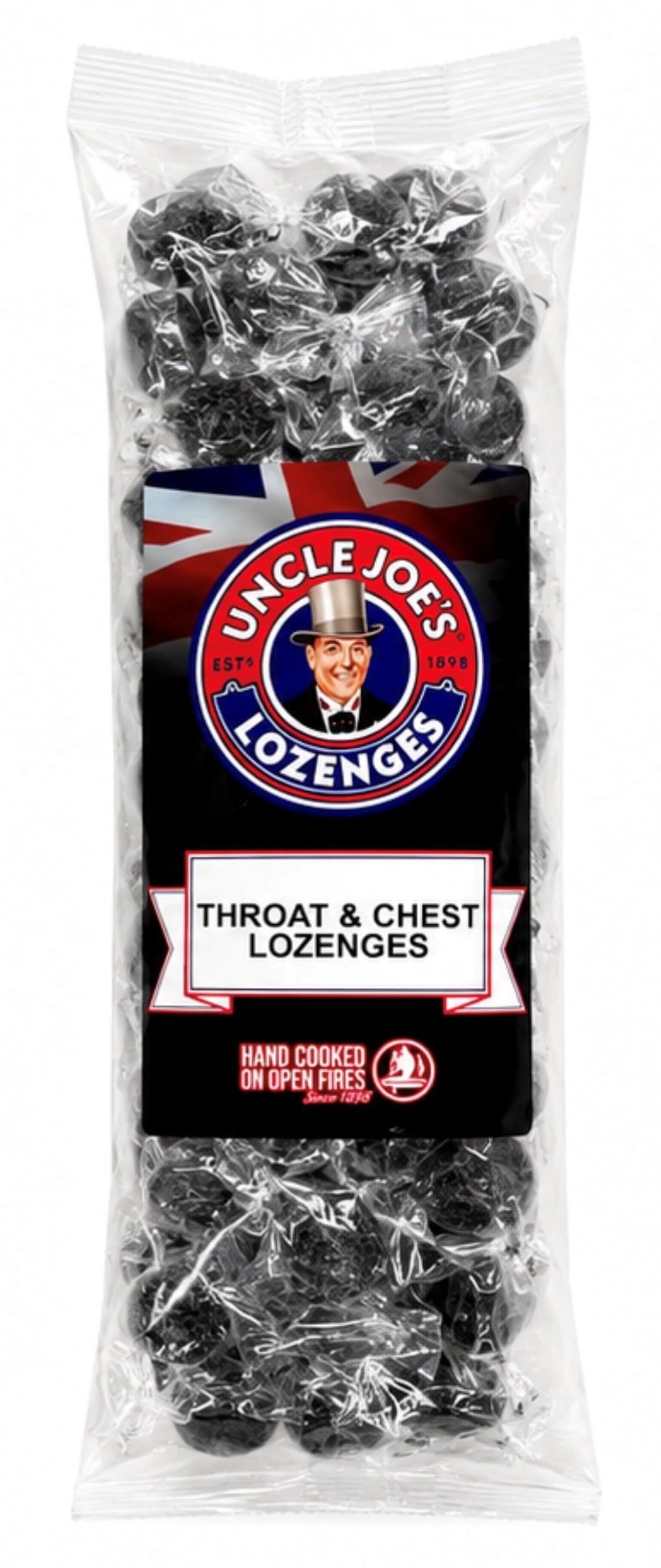 Uncle Joe's Throat & Chest Lozenges - Eucalyptus & Menthol Soothing | 454g Retro Bag