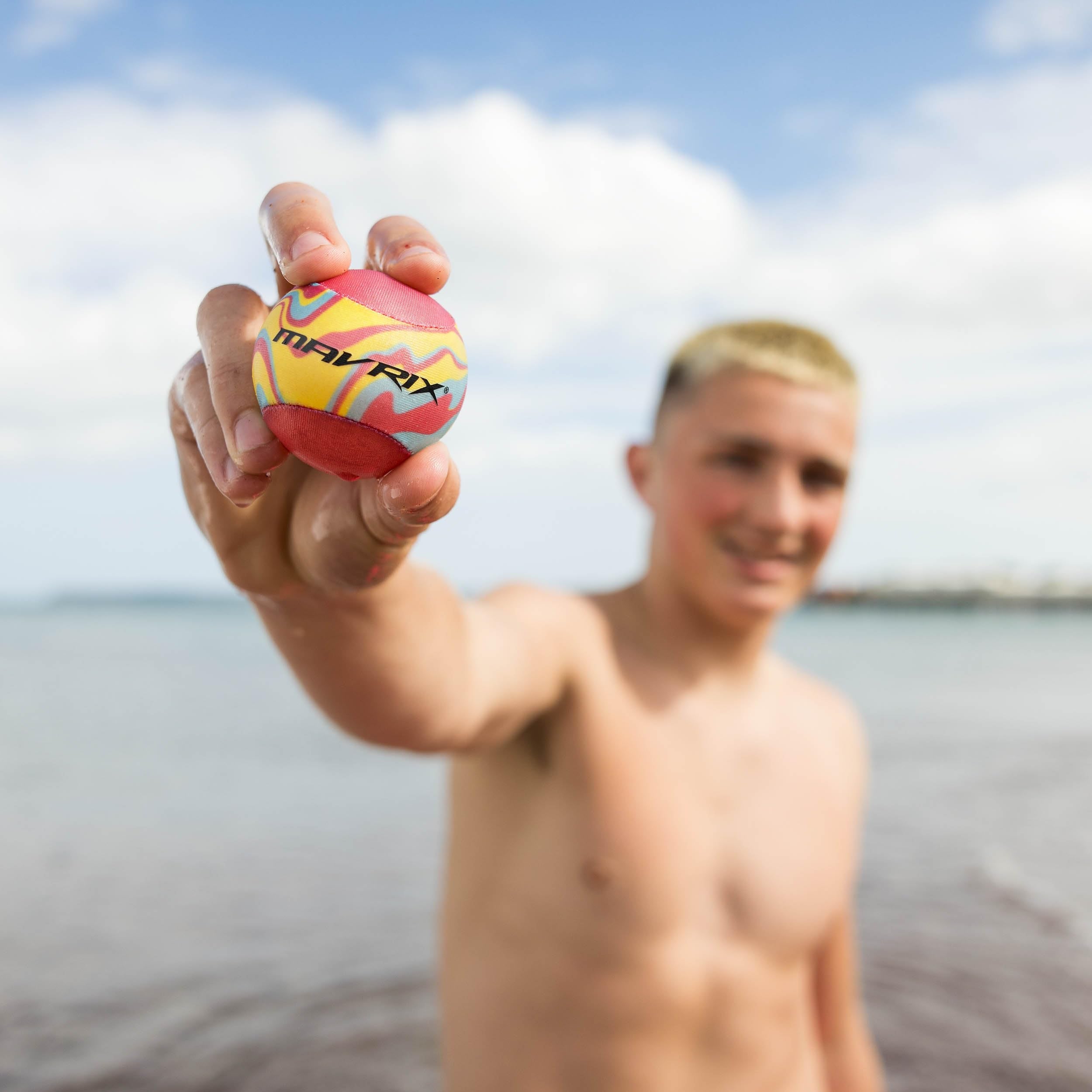 Mavrix Water Skim Ball - Bounces & Skims on Water | 5.5cm Diameter | Ages 3+ 2