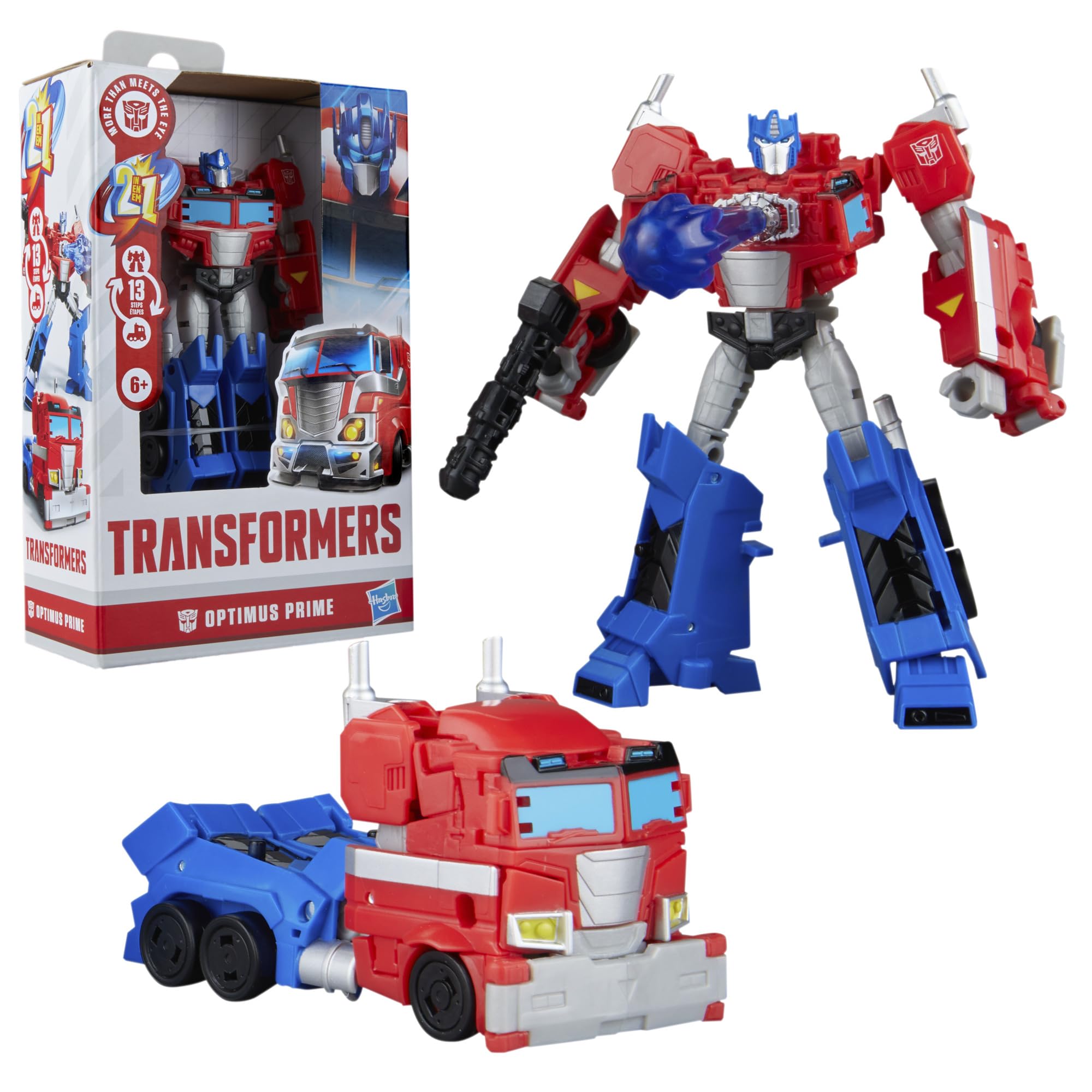 Transformers Optimus Prime Action Figure - 2-in-1 Conversion | 5-Inch Robot | 13 Steps 2