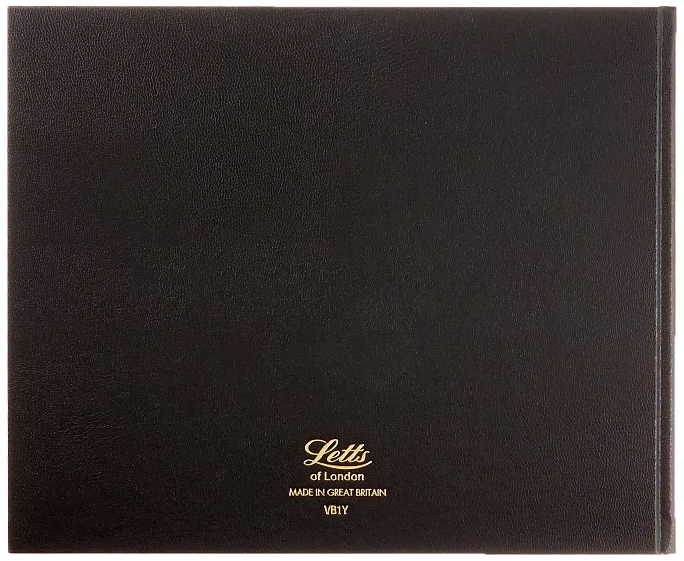 Letts of London Business Visitor Book - Black | Leather Look Cover | Ruled Pages | 180x215mm 2