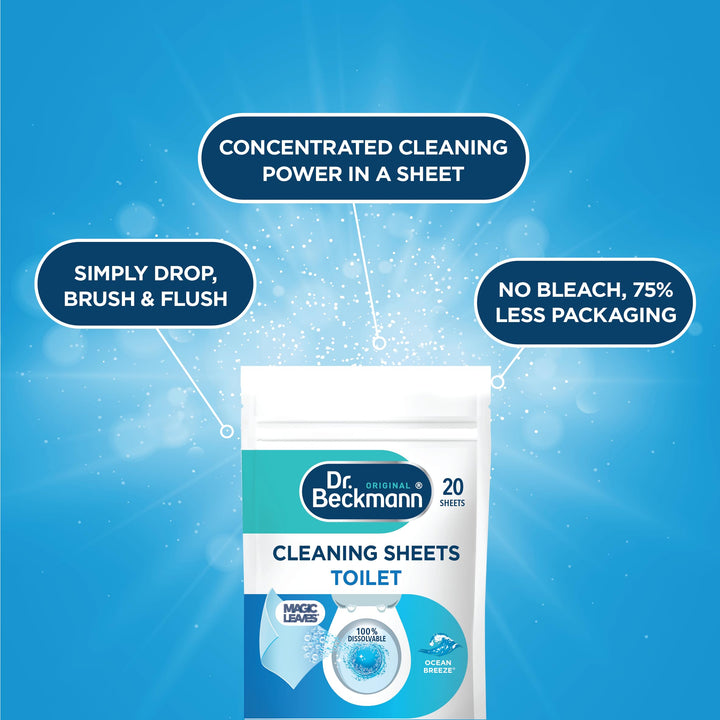 Dr. Beckmann - Toilet Cleaning Sheets for Easy Everyday Hygienic Cleaning