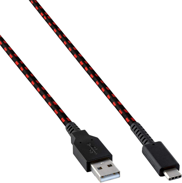 PDP 8-Foot USB-C Charging Cable for Nintendo Switch - Black/Red
