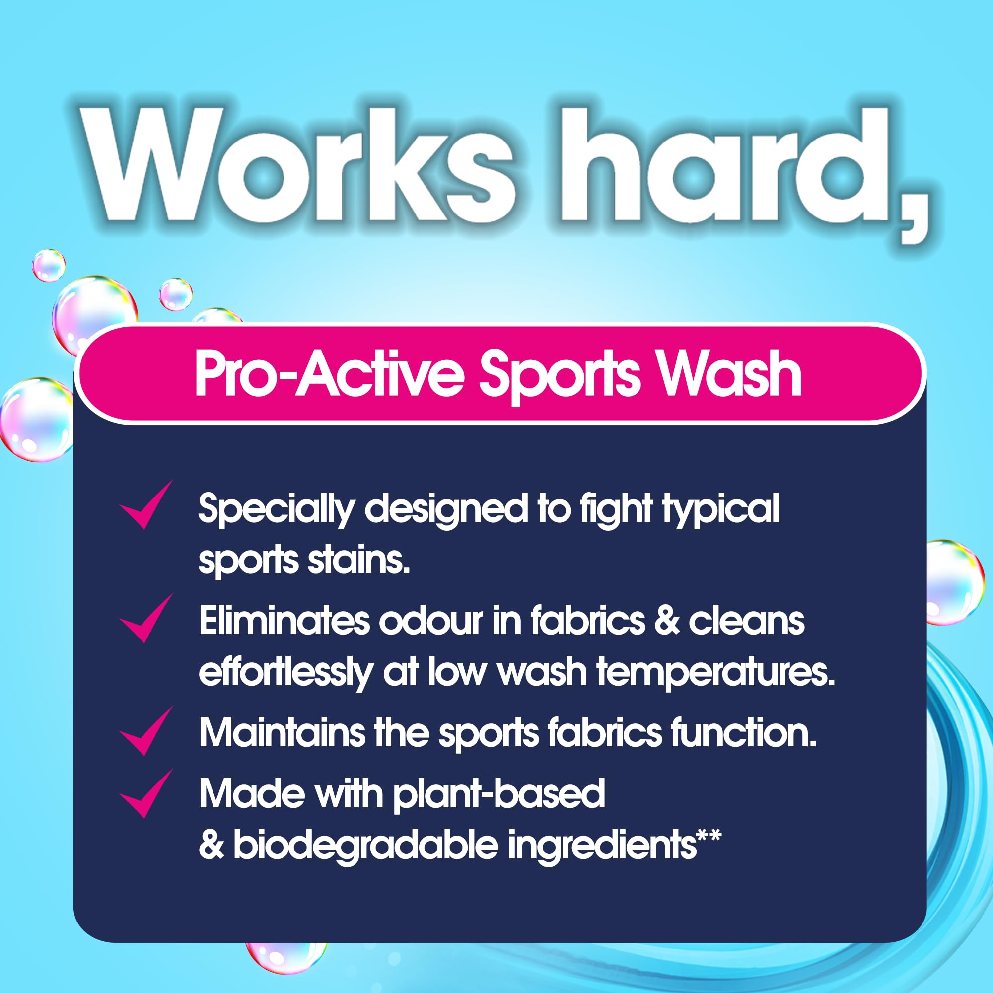 Ecozone Pro-Active Sports Wash Ultra Concentrated Liquid Detergent | 740 ml | Bio Formula