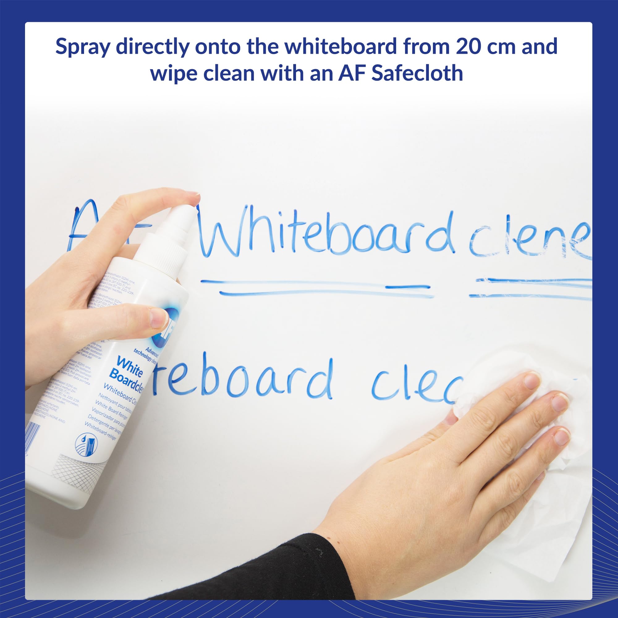 AF White Boardclene - Removes Dry Ink & Grease from Whiteboards | 250ml Pump Spray 3