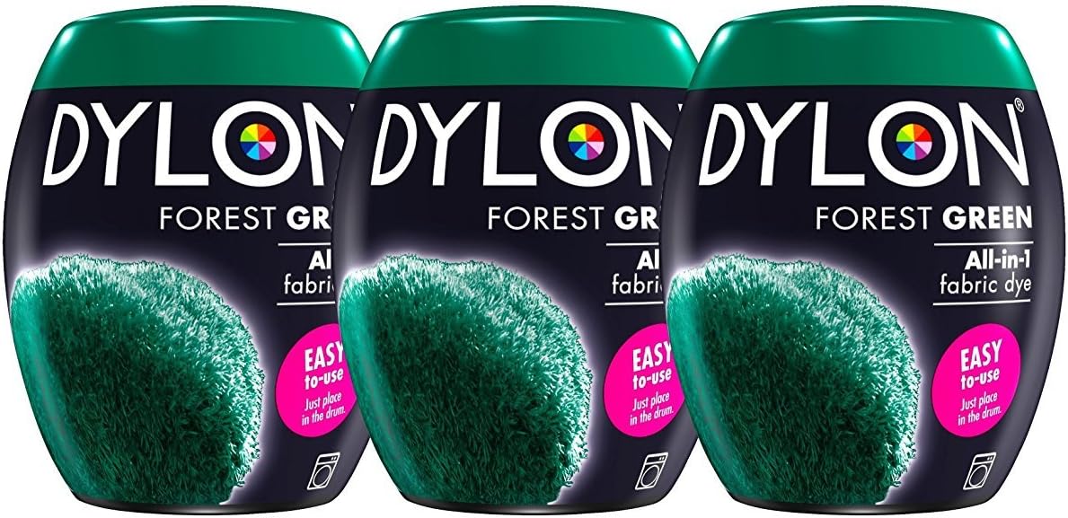 Dylon Machine Dye Pod - Box of 3, Forest Green