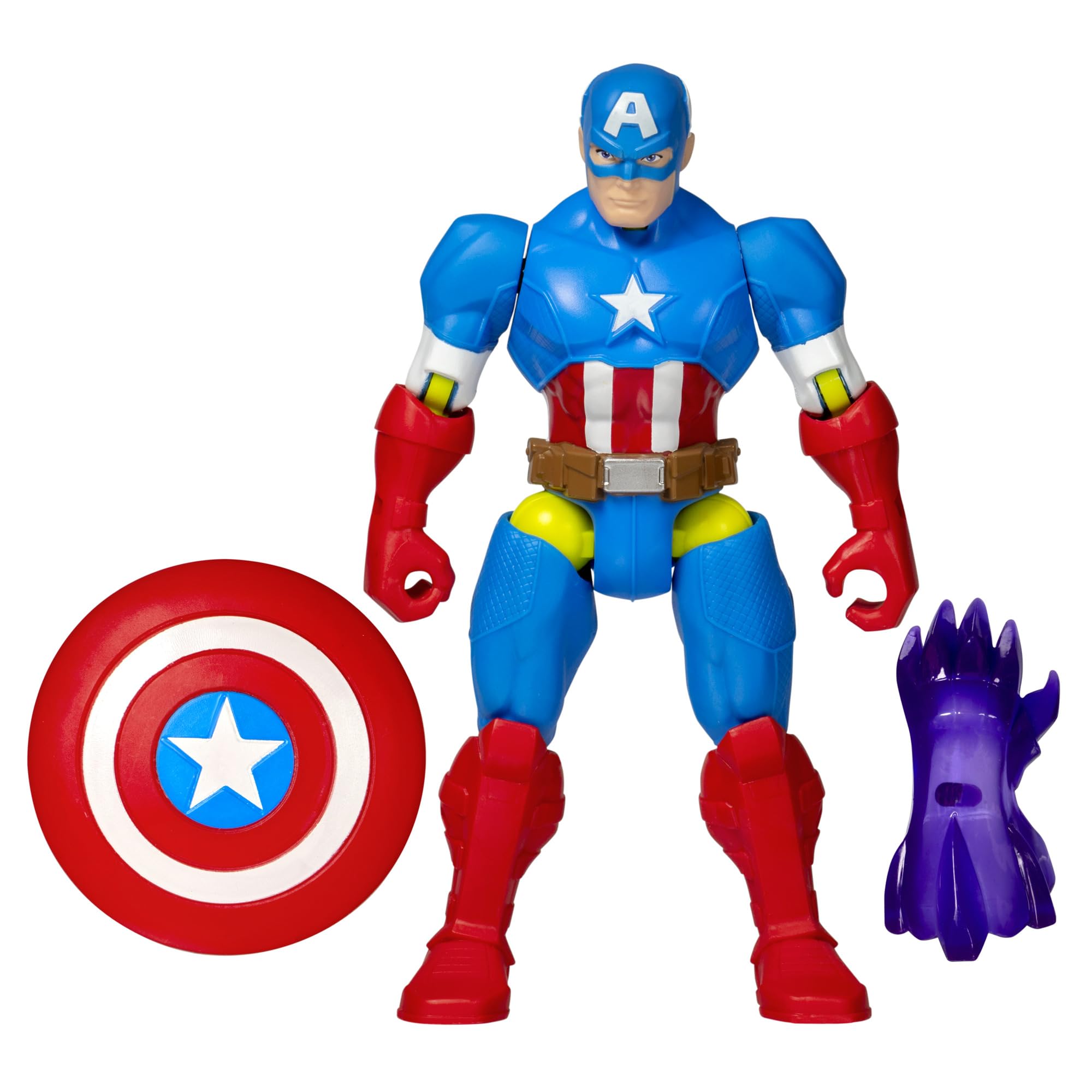 Marvel MixMashers Captain America Action Figure - Interchangeable Parts | 12 cm Size