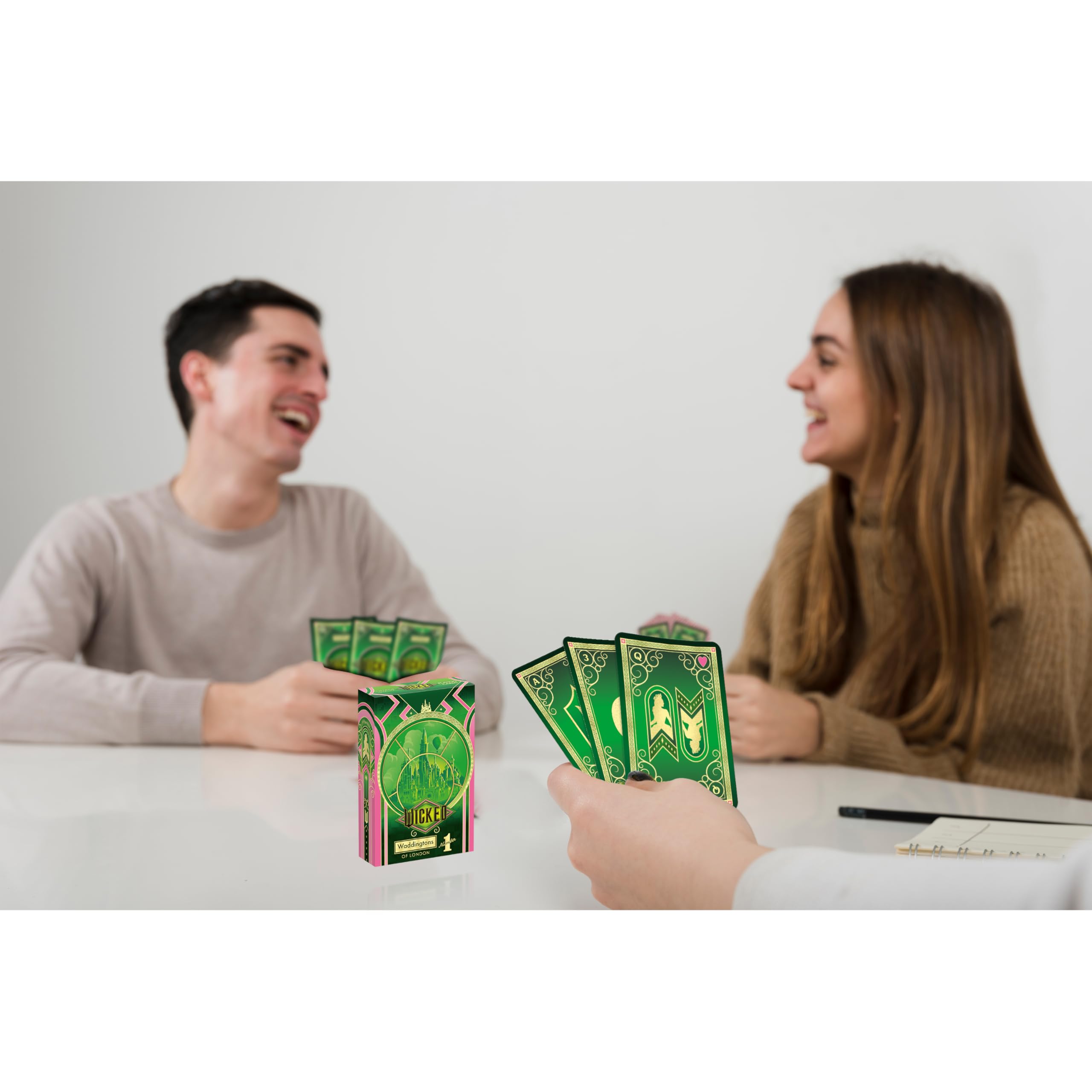Waddingtons Number 1 Wicked Edition Playing Cards - Glinda & Elphaba Emblems | 52 Cards + 2 Jokers 5