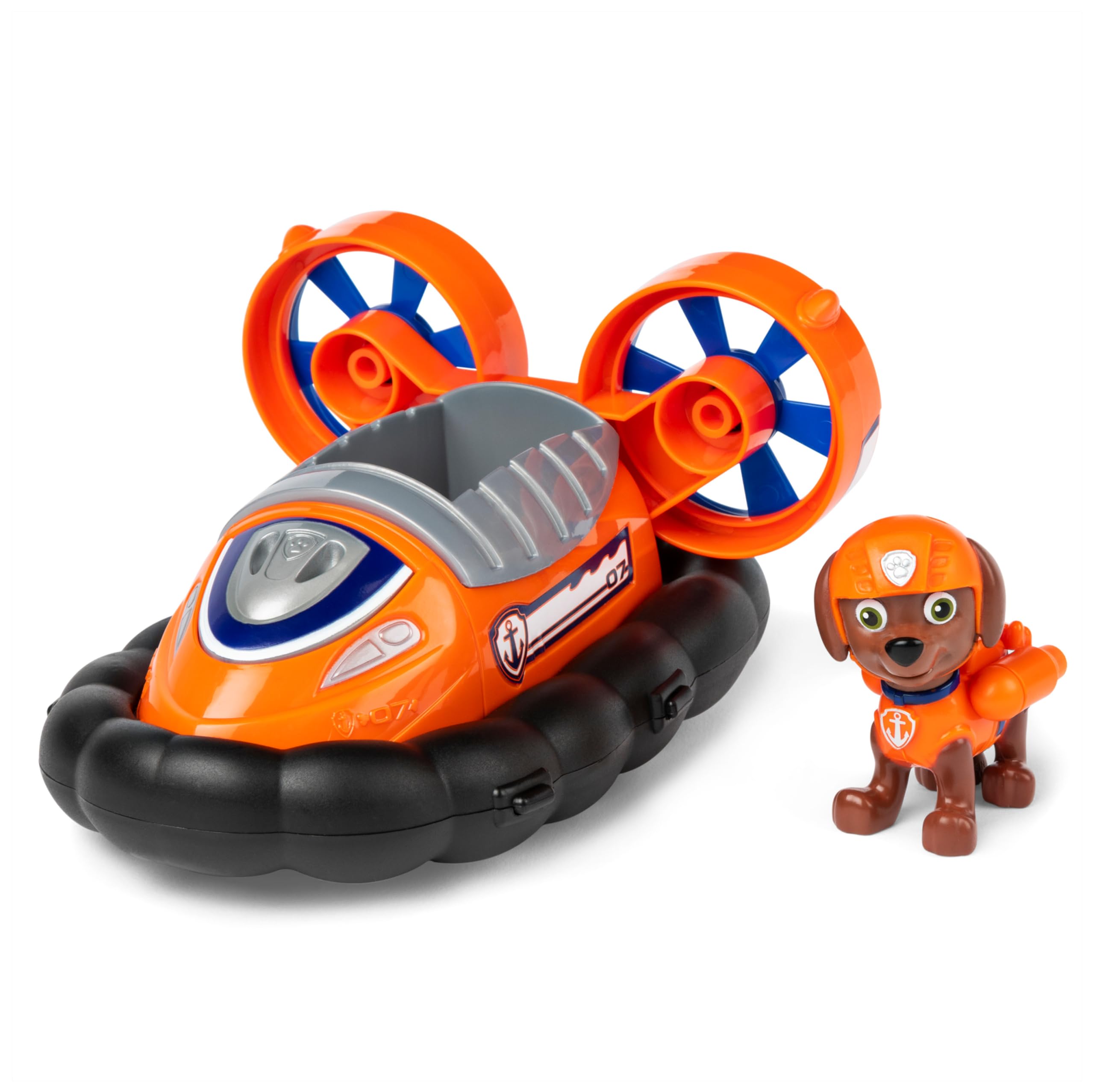 Paw Patrol Zuma's Hovercraft - Toy Vehicle with Collectible Action Figure for Kids 3+ 1