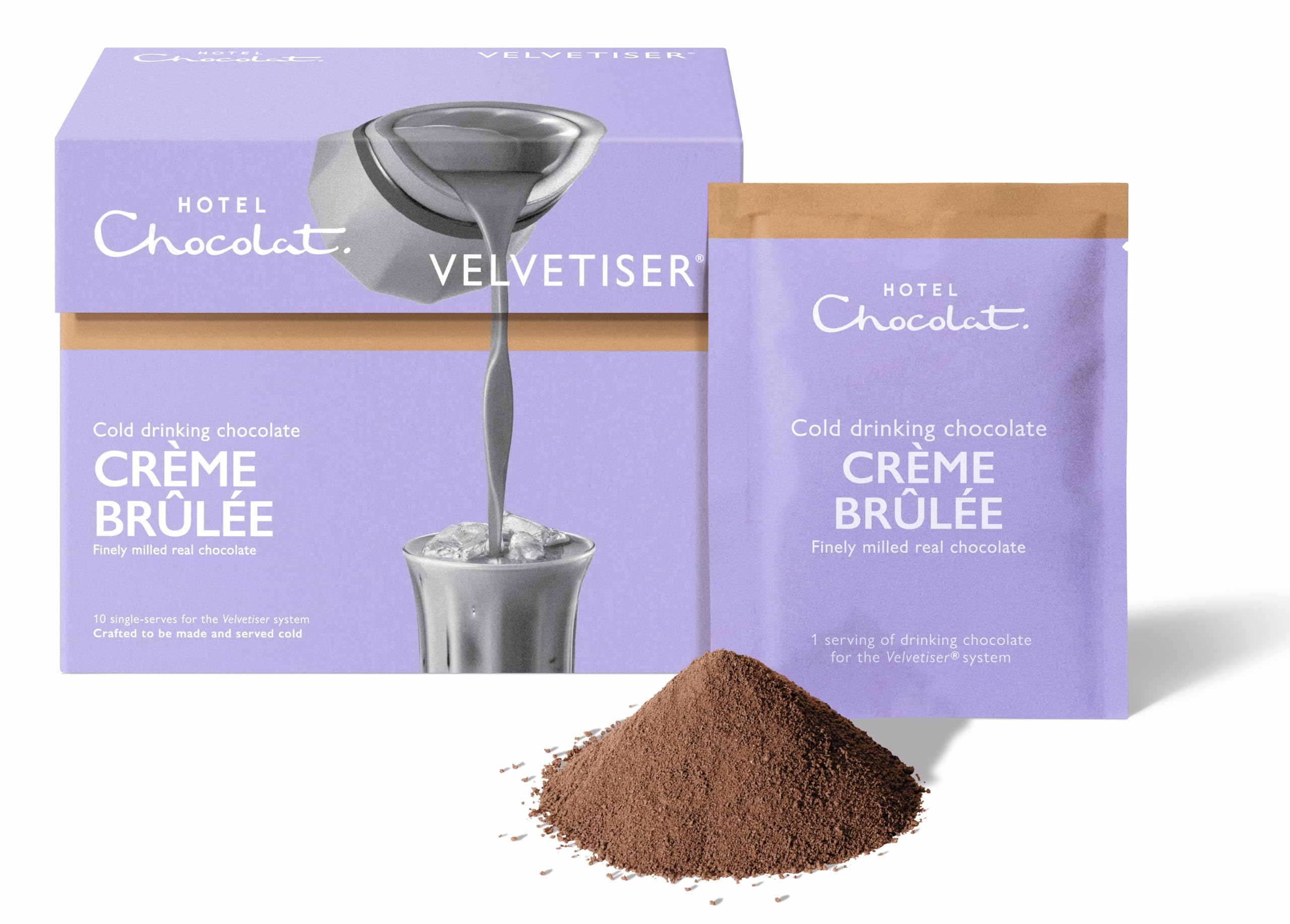 Hotel Chocolat - Crème Brûlée Cold Drinking Chocolate Sachets for Velvetiser 1