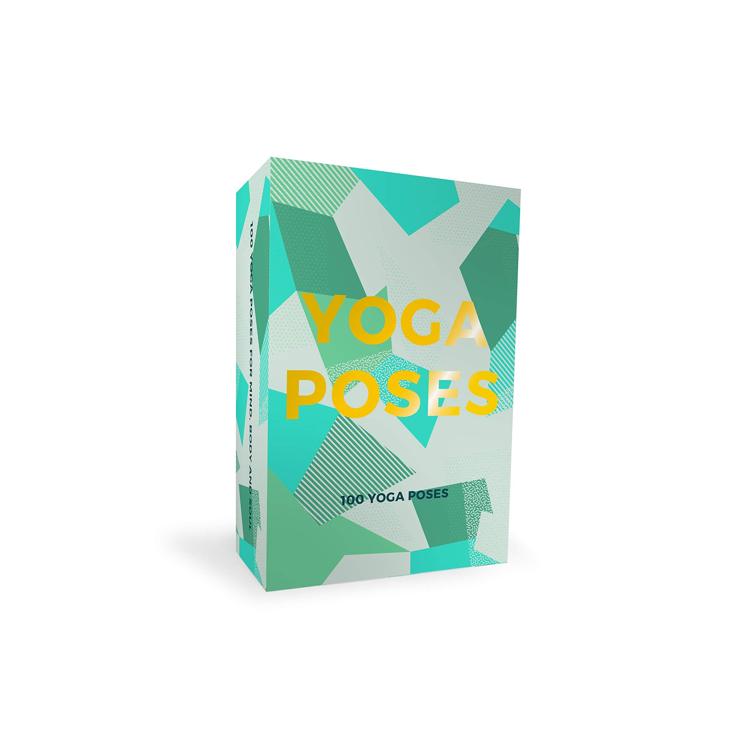 Gift Republic 100 Yoga Poses Cards - Portable Stress Relief Deck | Green | GR490055 1