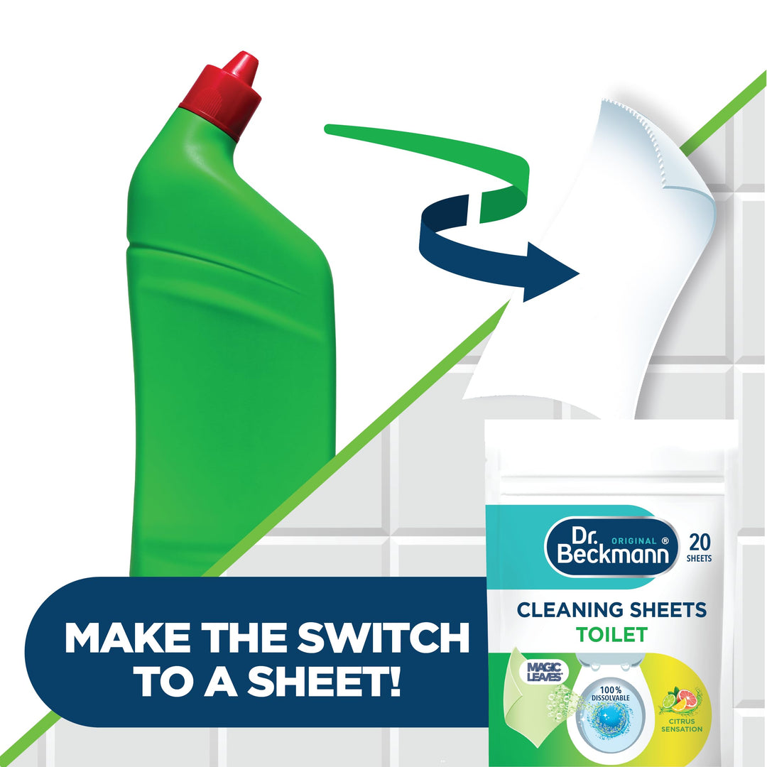 Dr. Beckmann - Toilet Cleaning Sheets for Easy Everyday Hygienic Cleaning
