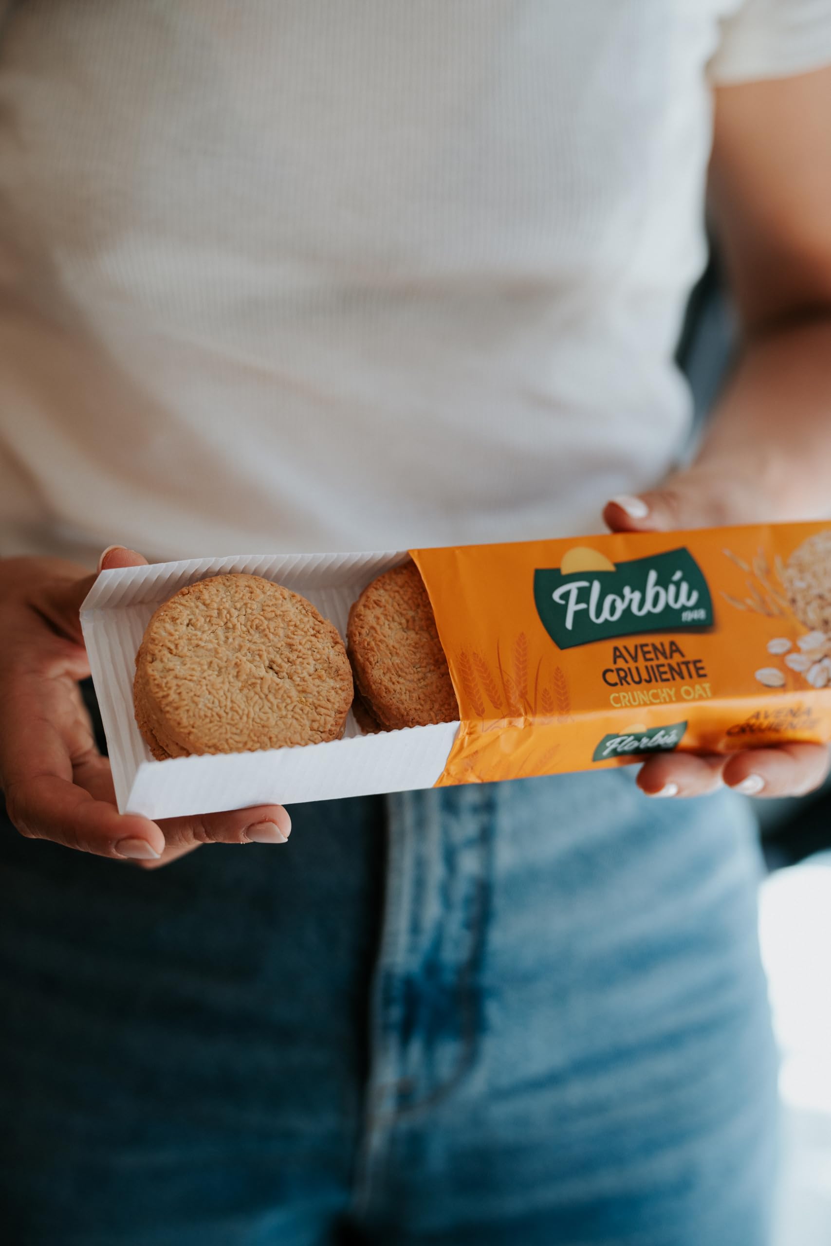 Florbu Crunchy Oat Biscuits - 0% No Added Sugar | High Fibre | Wholemeal 2