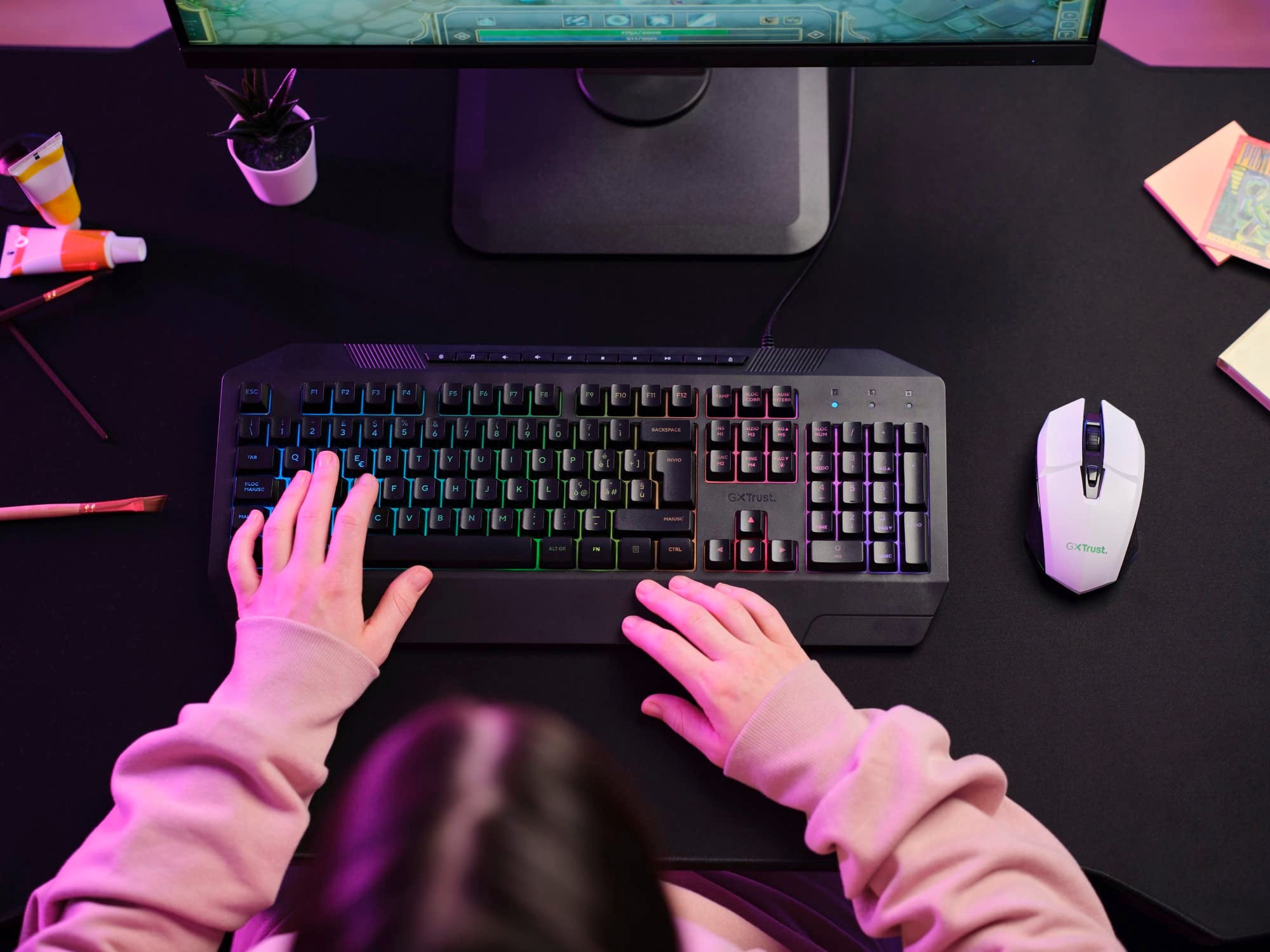 Trust Gaming GXTrust 1108W Vylax Rechargeable Wireless Gaming Mouse – 80h Battery, 800-4800 DPI, RGB Lighting, 6 Buttons, White 17