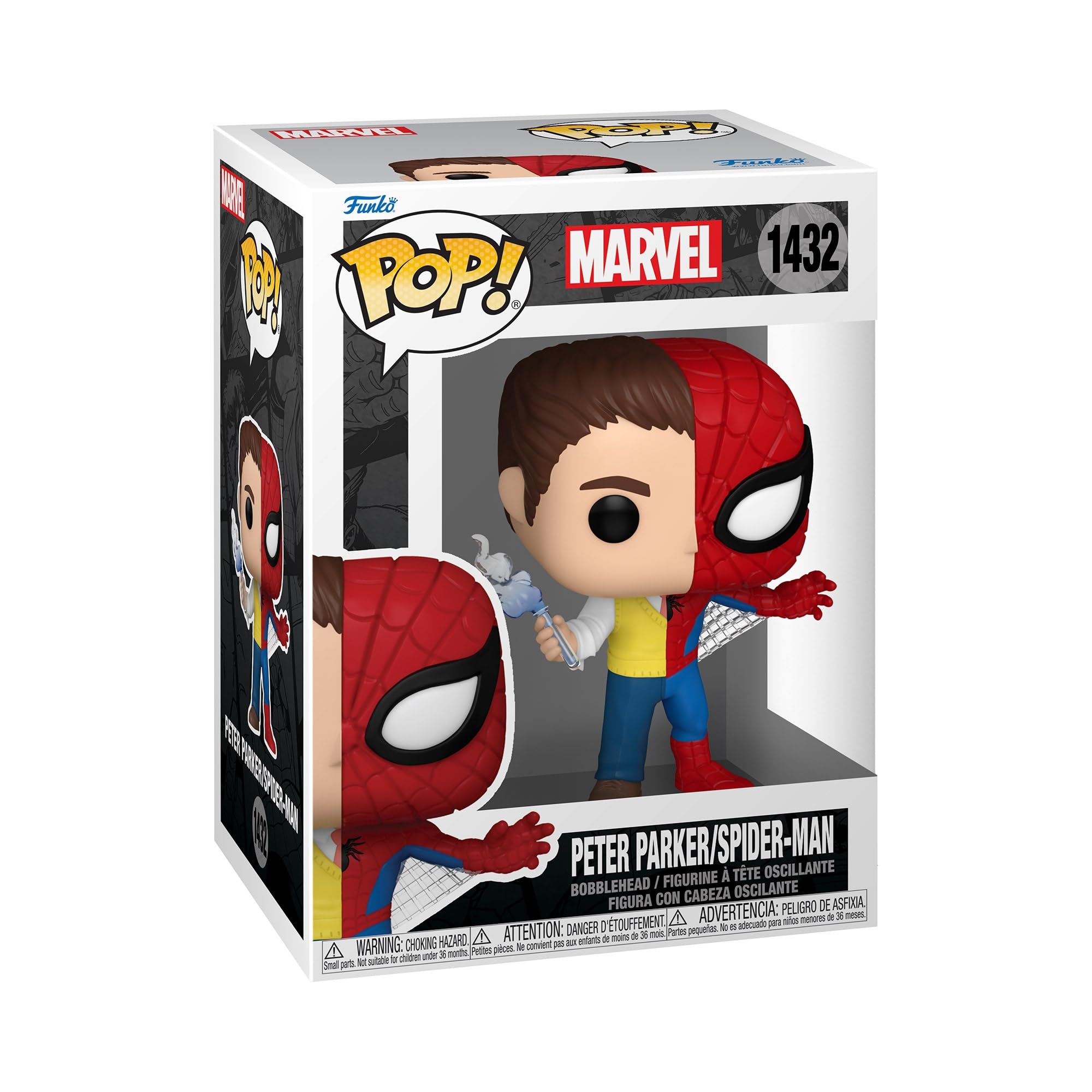 Funko Pop! Marvel: Split - Spider-Man - Spider/Parker Vinyl Figure 2