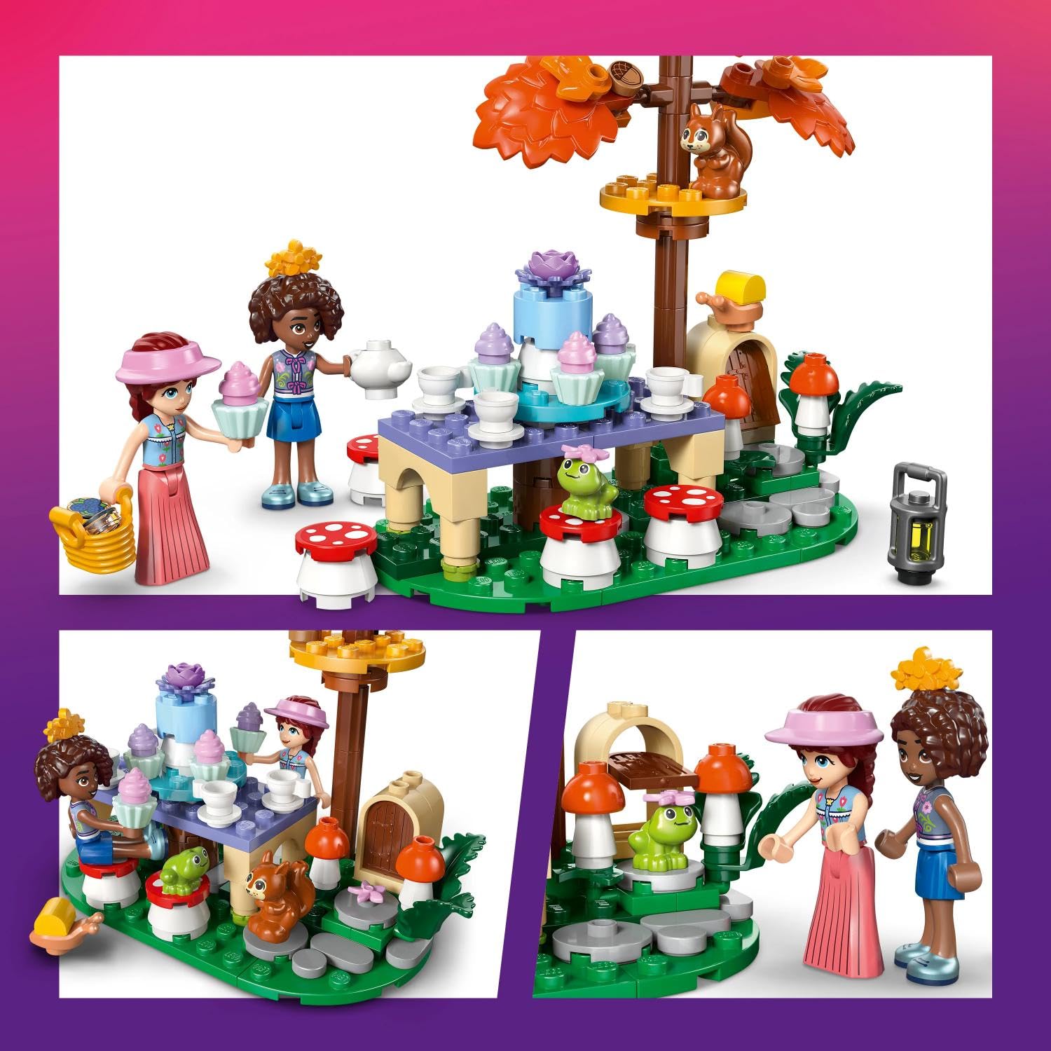 LEGO Friends Forest Tea Party Building Set 42690 | Ages 6+ | 2 Mini Dolls & 3 Animals 2