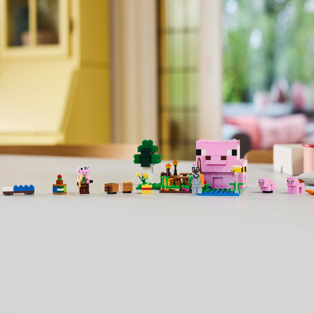 LEGO Minecraft The Baby Pig House Building Toy - 238-Piece Playset for Ages 7+