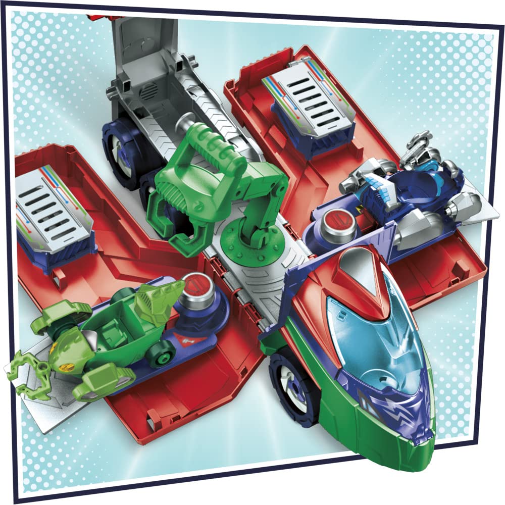 PJ Masks F21215S1 Deluxe Battle HQ Playset - 2-in-1 Vehicle Launcher with Hero ID, Ages 3+ 4