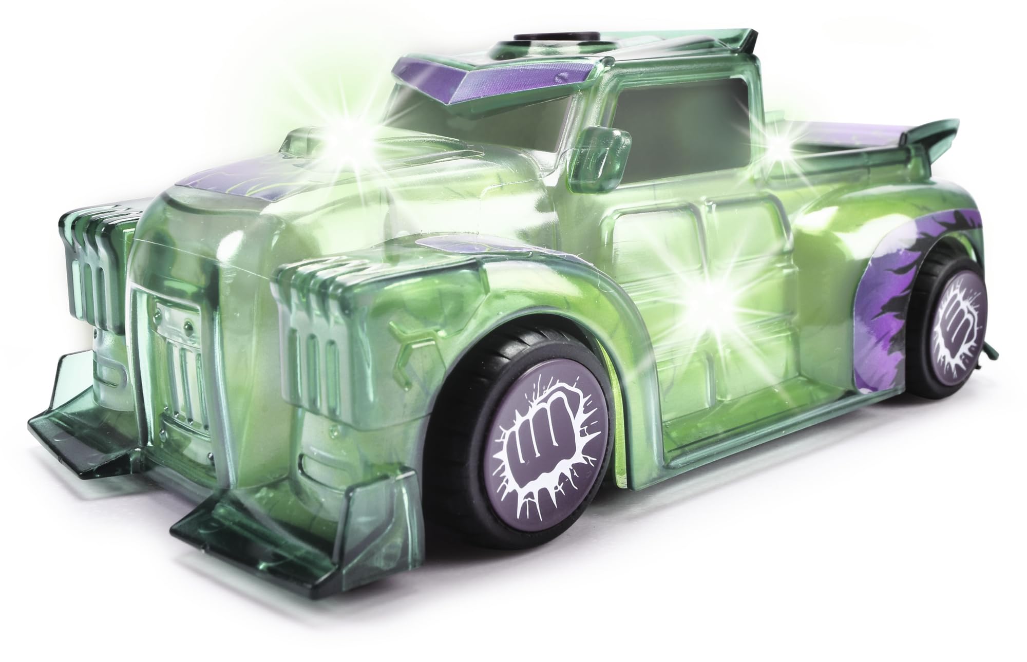 Jada Marvel Light Hero Hulk 1:32 Scale Vehicle - Light-Up & Sound Effects 1