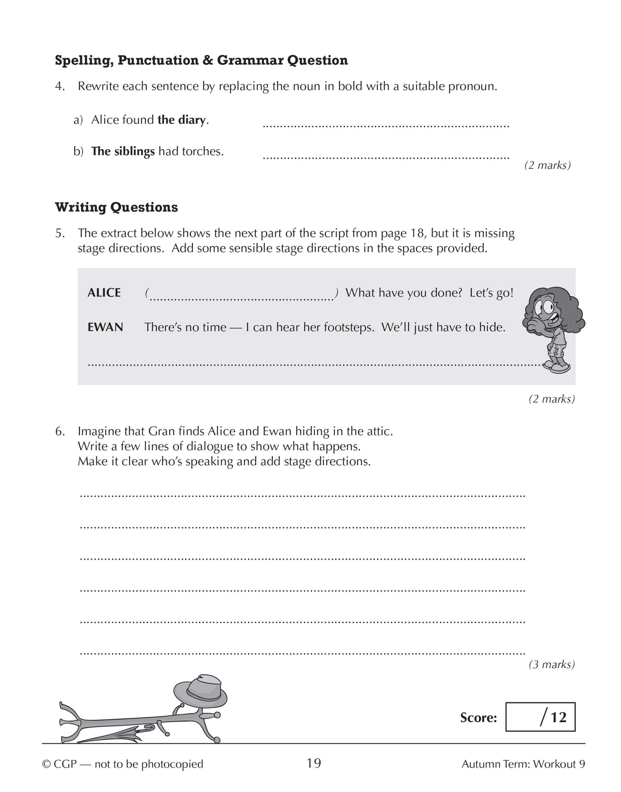 CGP Books Year 7 English 10-Minute Weekly Workouts - KS3 Study Aid | Ages 11-12 | Paperback 5