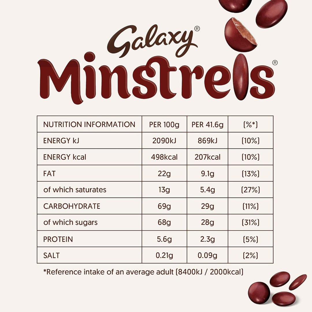 Galaxy Minstrels Milk Chocolate Pouch Bag 118g