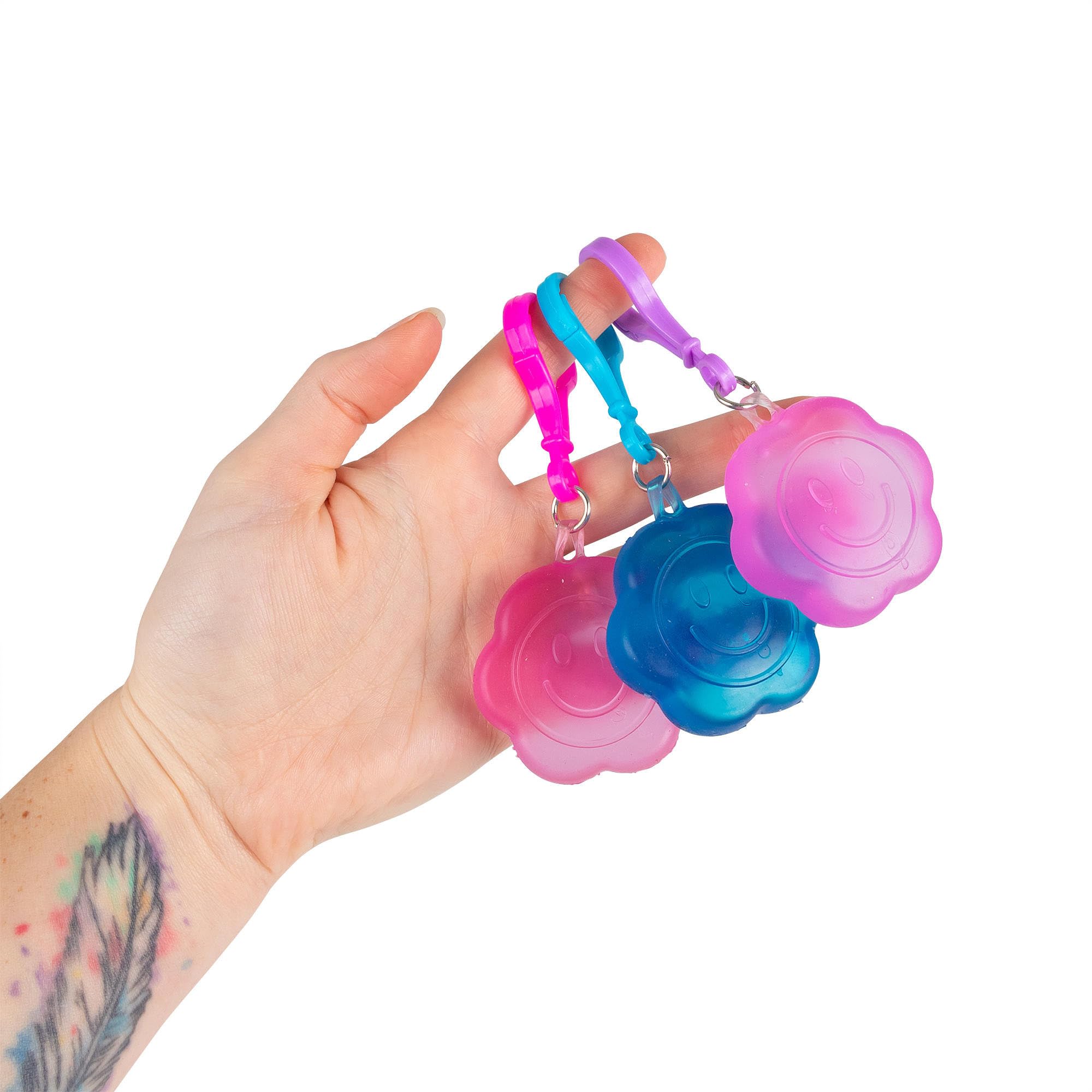 Tobar SCRUNCHEMS FLOWER POWER SUGAR KEYCHAIN Stress Toy 1