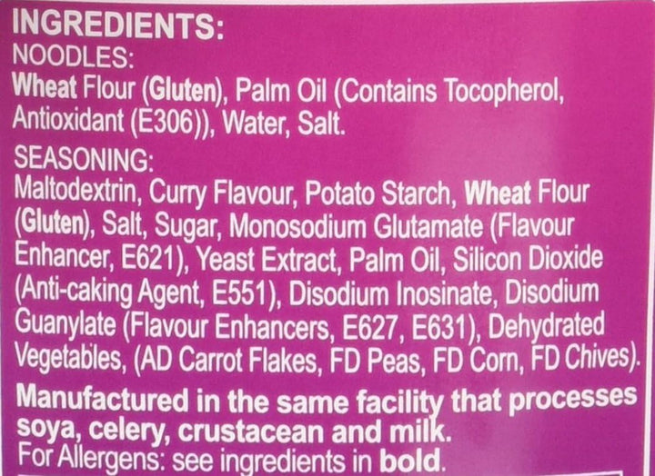 Ko-lee Go Cup Noodles Curry Flavour 65g (Pack of 12)