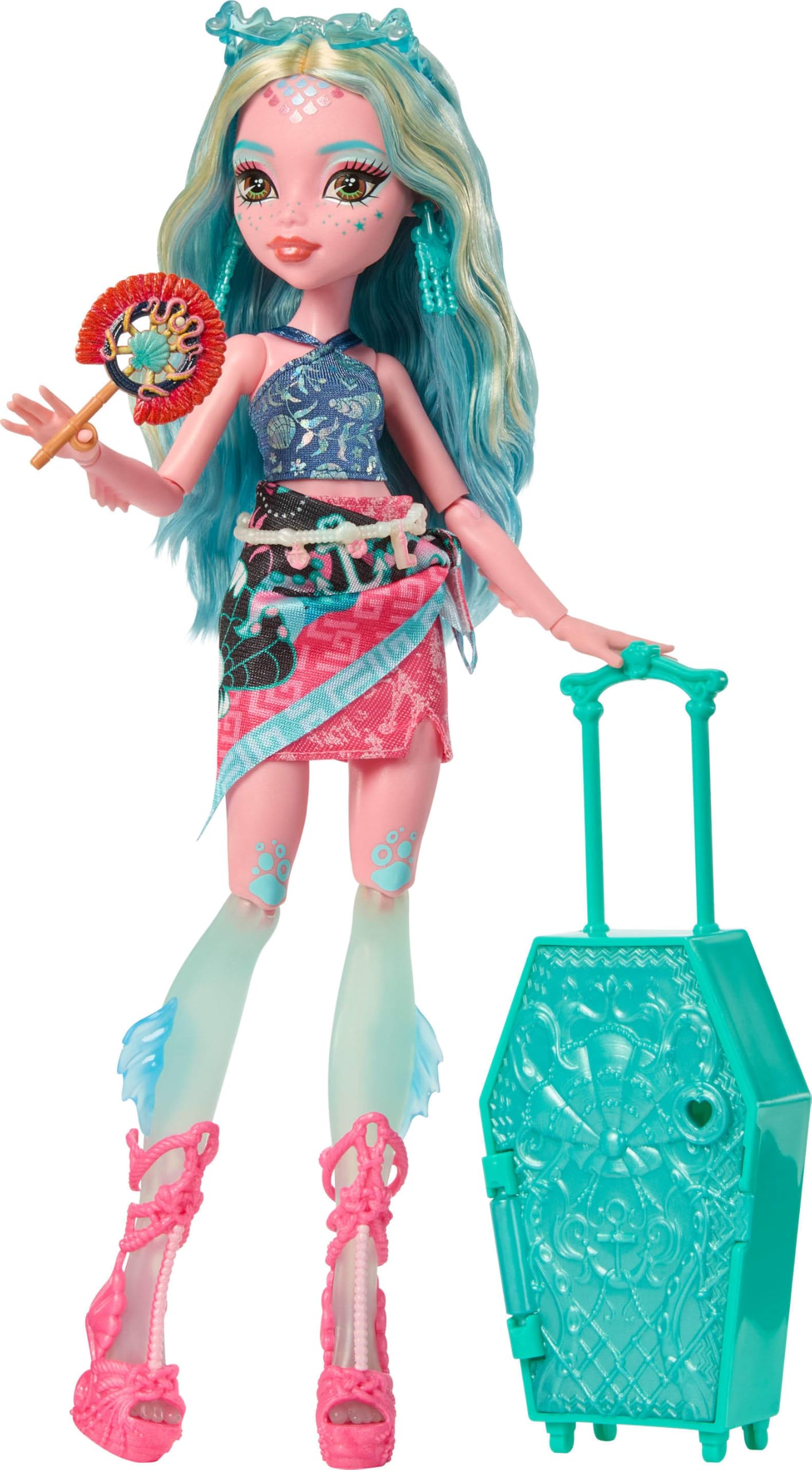 Monster High Skulltimate Secrets Lagoona Blue Doll & Accessories Playset - 19 Surprises, 3 Keys, Travel Theme 2