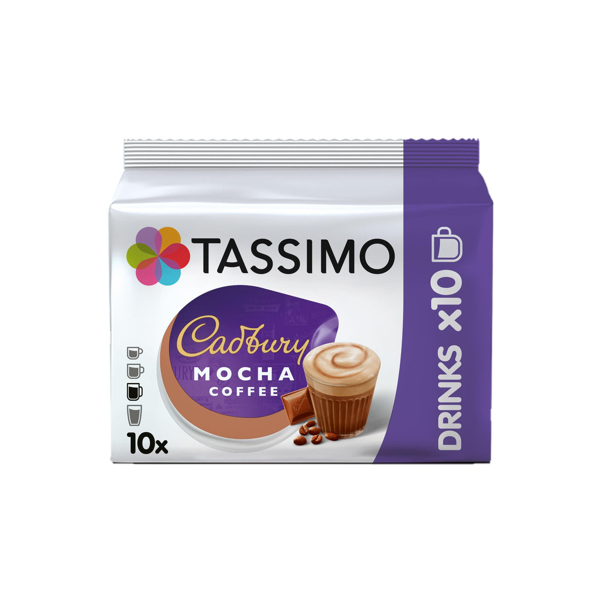 Tassimo Cadbury Mocha Coffee Pods - Pack of 50
