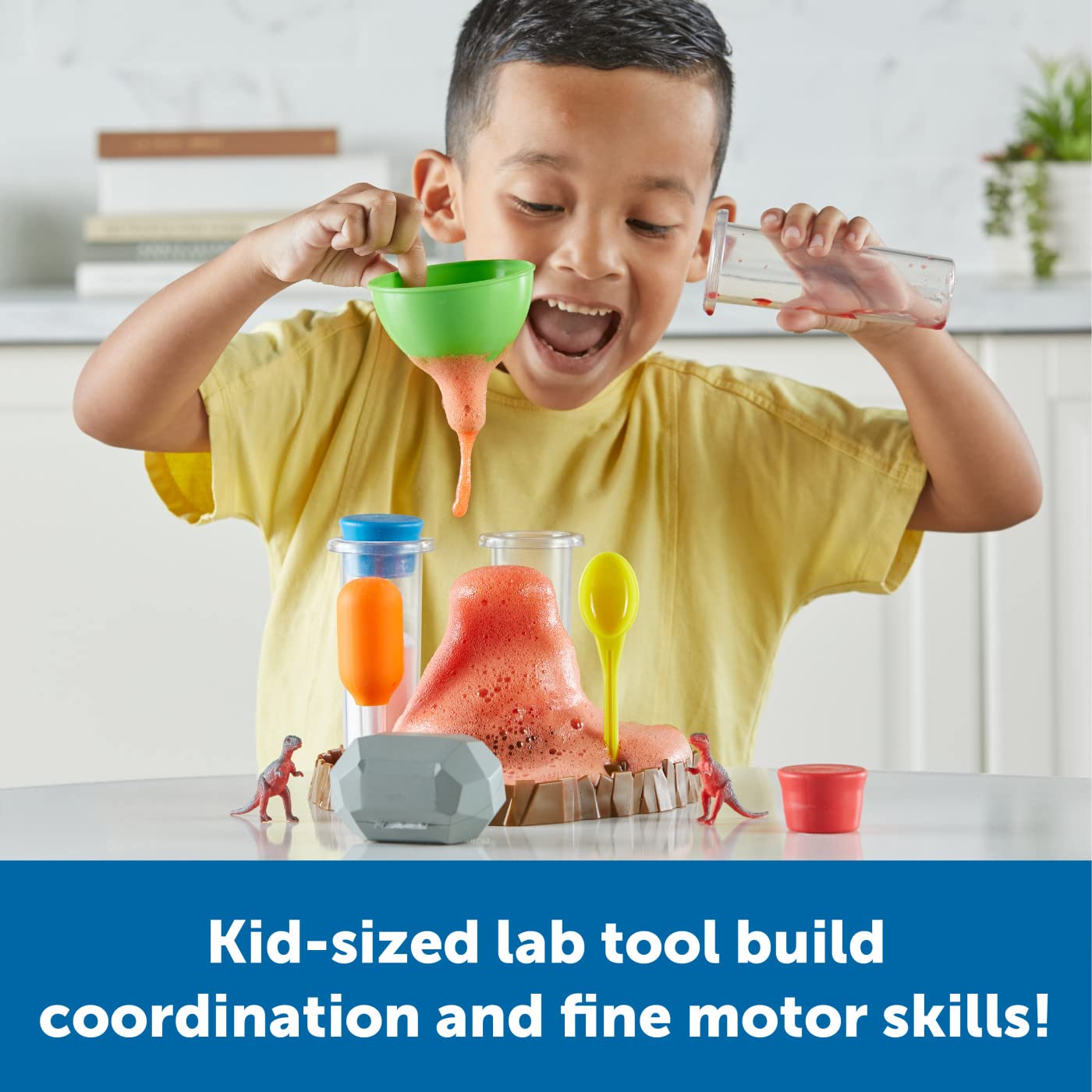 Learning Resources Fizzy Volcano Preschool Science Lab Set - Ages 4+, 13 Pieces, Multicolor 4