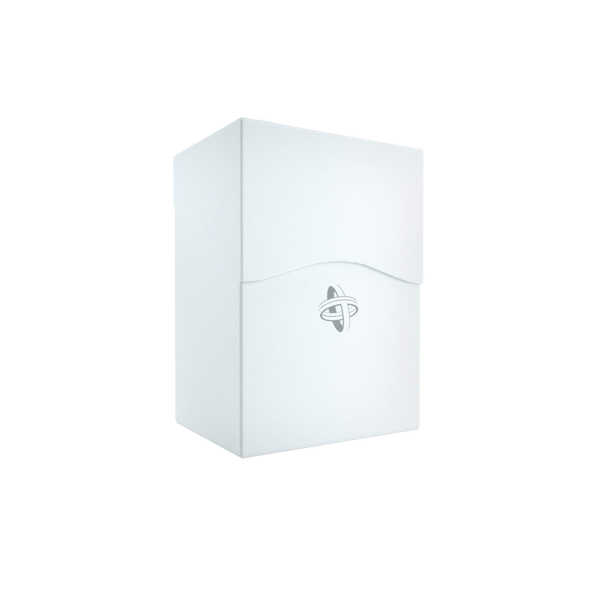 Gamegenic 80-Card Deck Holder - White TCG Box with Cobra Neck Closure for Double-Sleeved Cards 8