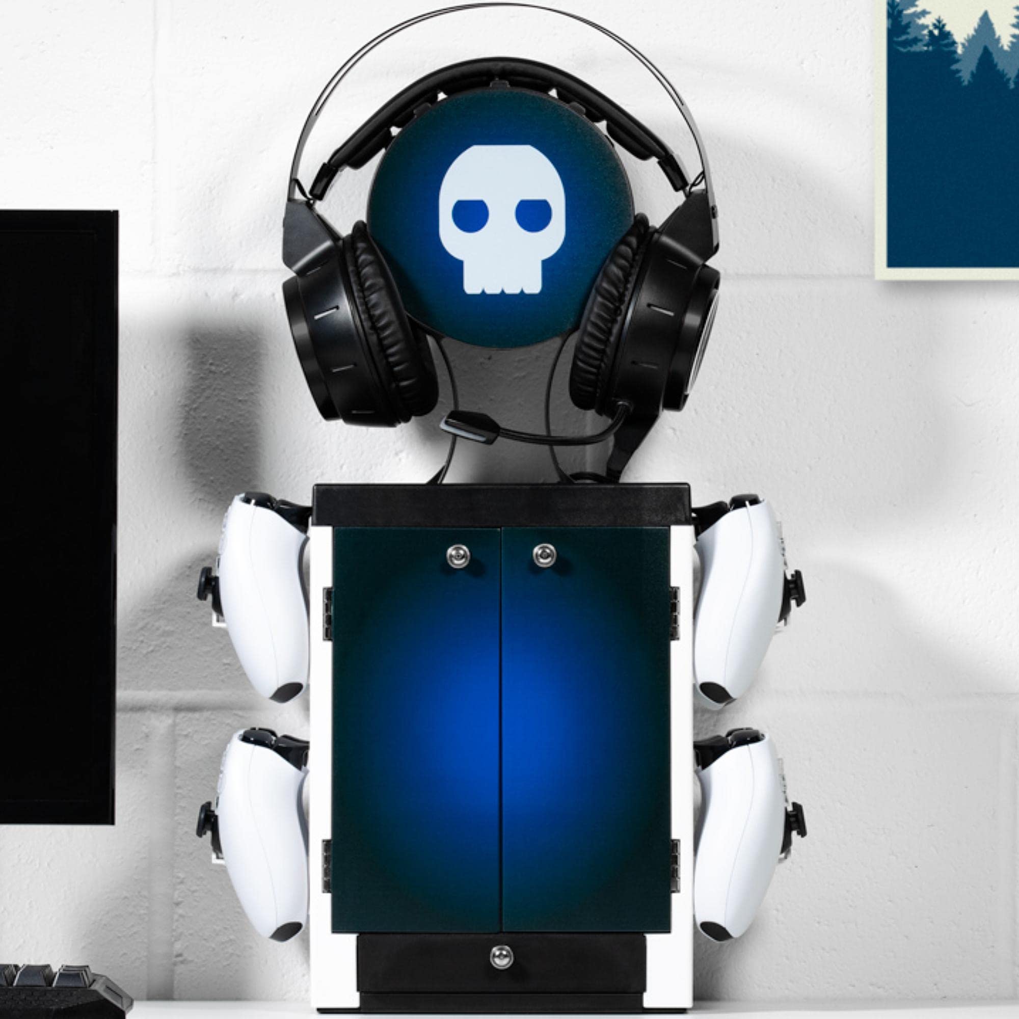 Numskull PS5-Inspired Gaming Storage Stand – Holds 10 Games, 4 Controllers, Headset & Accessories 14