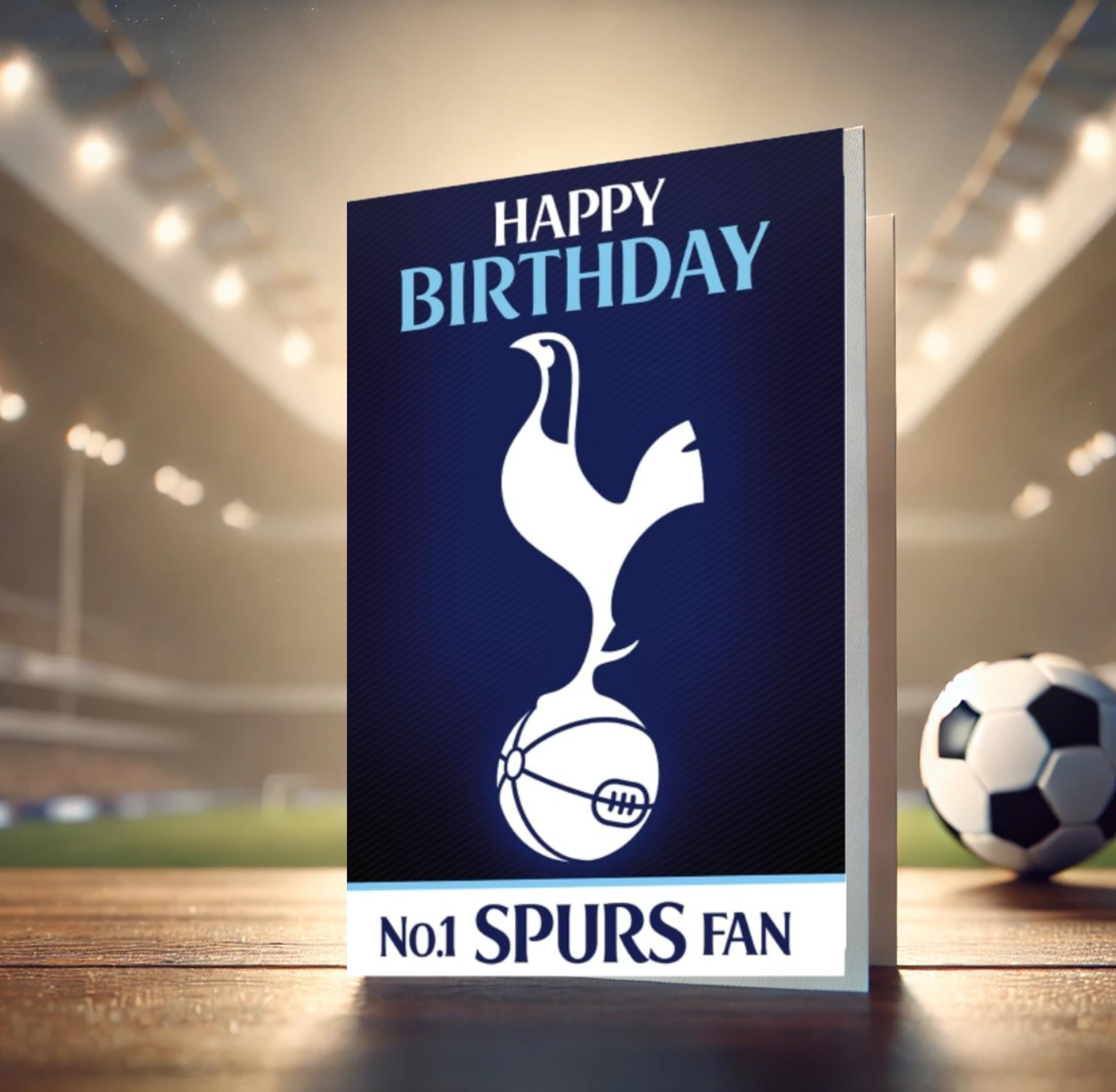 Danilo Promotions LTD Tottenham Hotspur FC 3D Effect Birthday Card | Plastic Free Packaging | Official Product 3