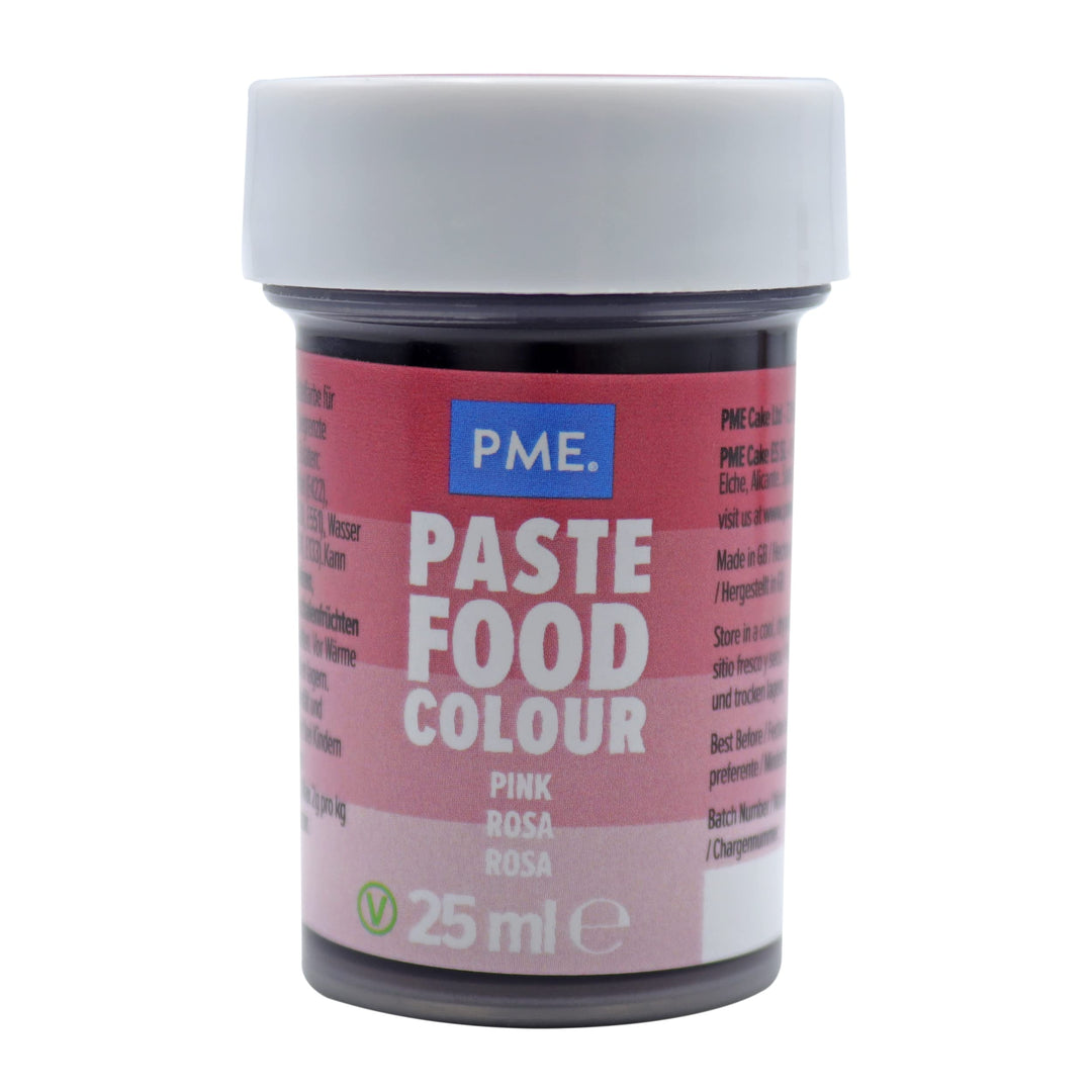 PME Paste Food Colour Plum Pink 25g - Concentrated Gel Paste for Baking
