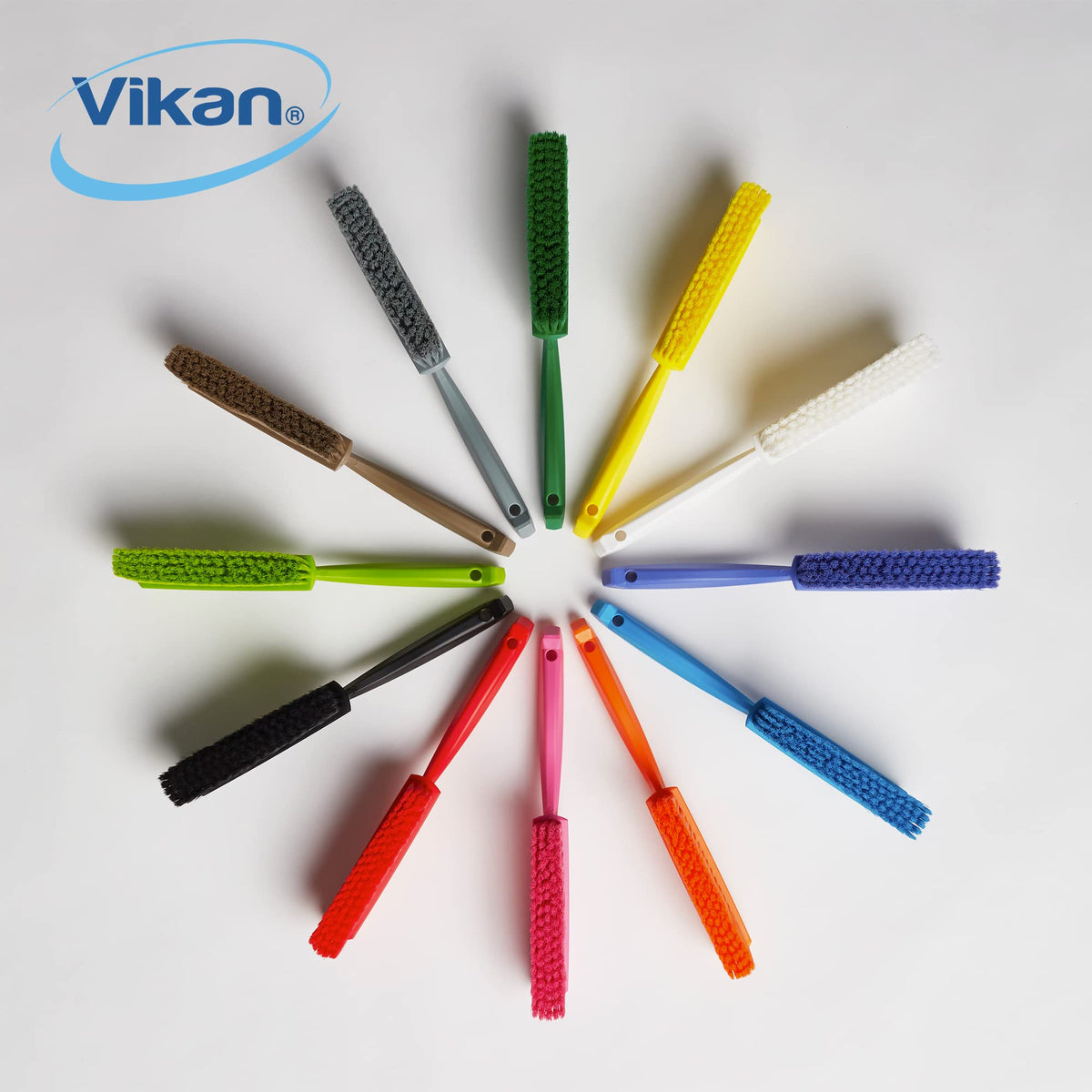 Vikan Dustpan Brush - Medium - Green