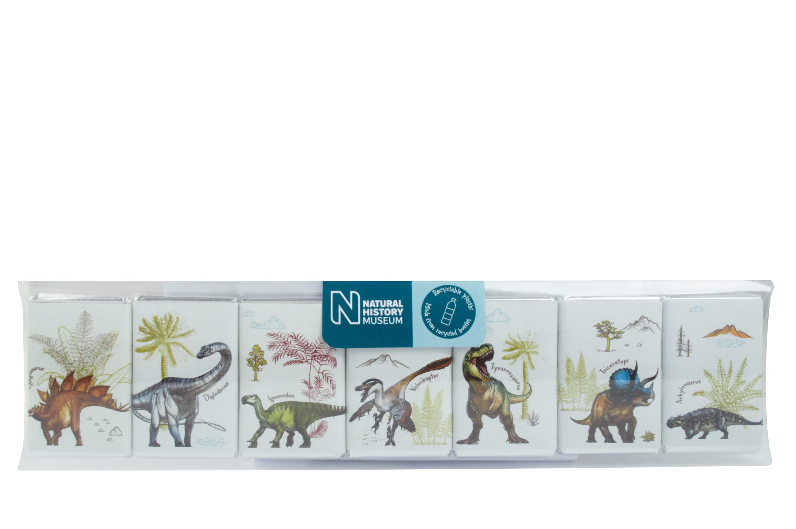 Natural History Museum Milk Chocolate Neapolitans - 59.5g | Recyclable Packaging