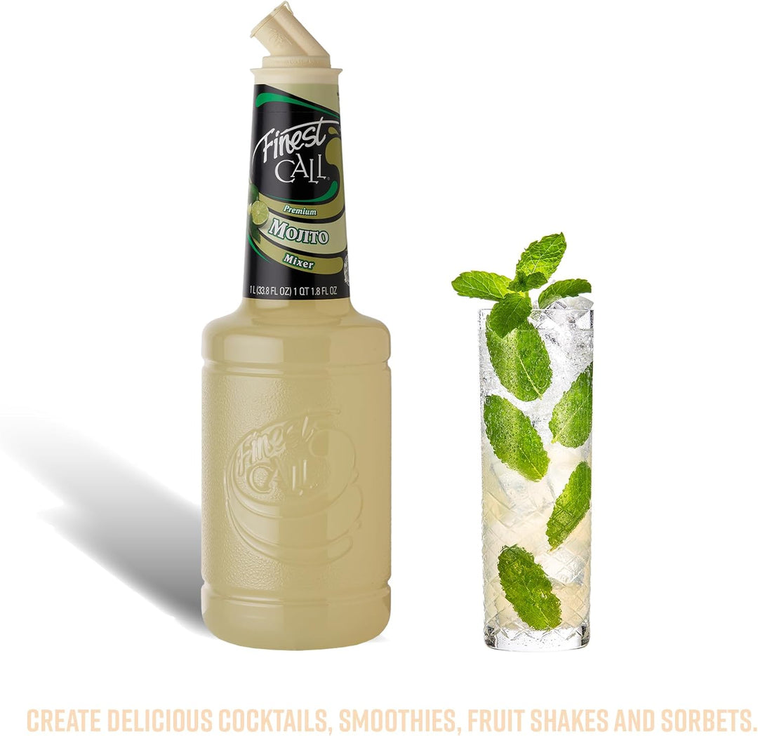 Finest Call Mojito Mix, Premium Pre-Made Cocktail Mix, Just Add Rum, 1 Litre