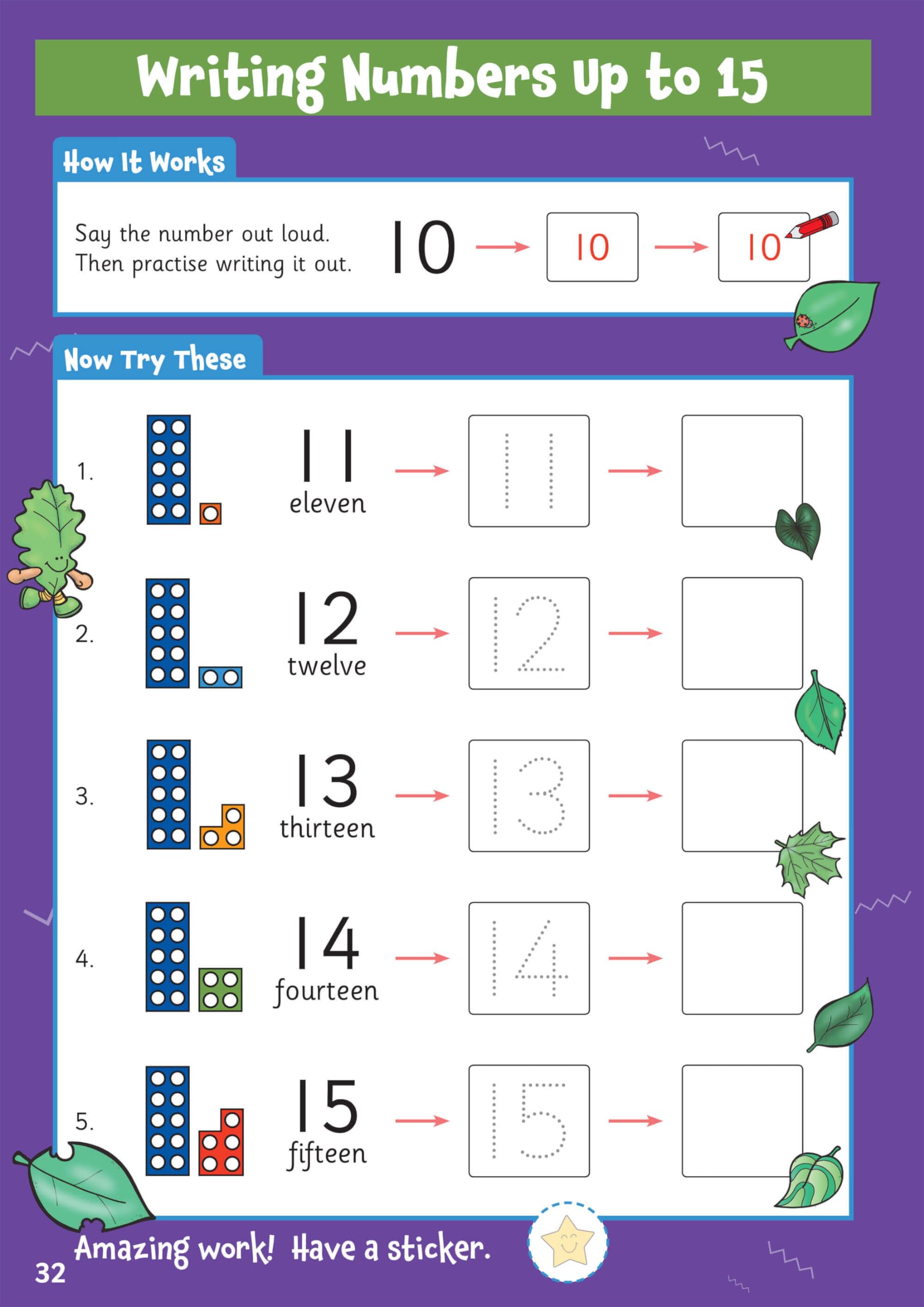 CGP 10 Minutes a Day Numbers Activity Book for Ages 3-5 | Includes Over 100 Stickers 2