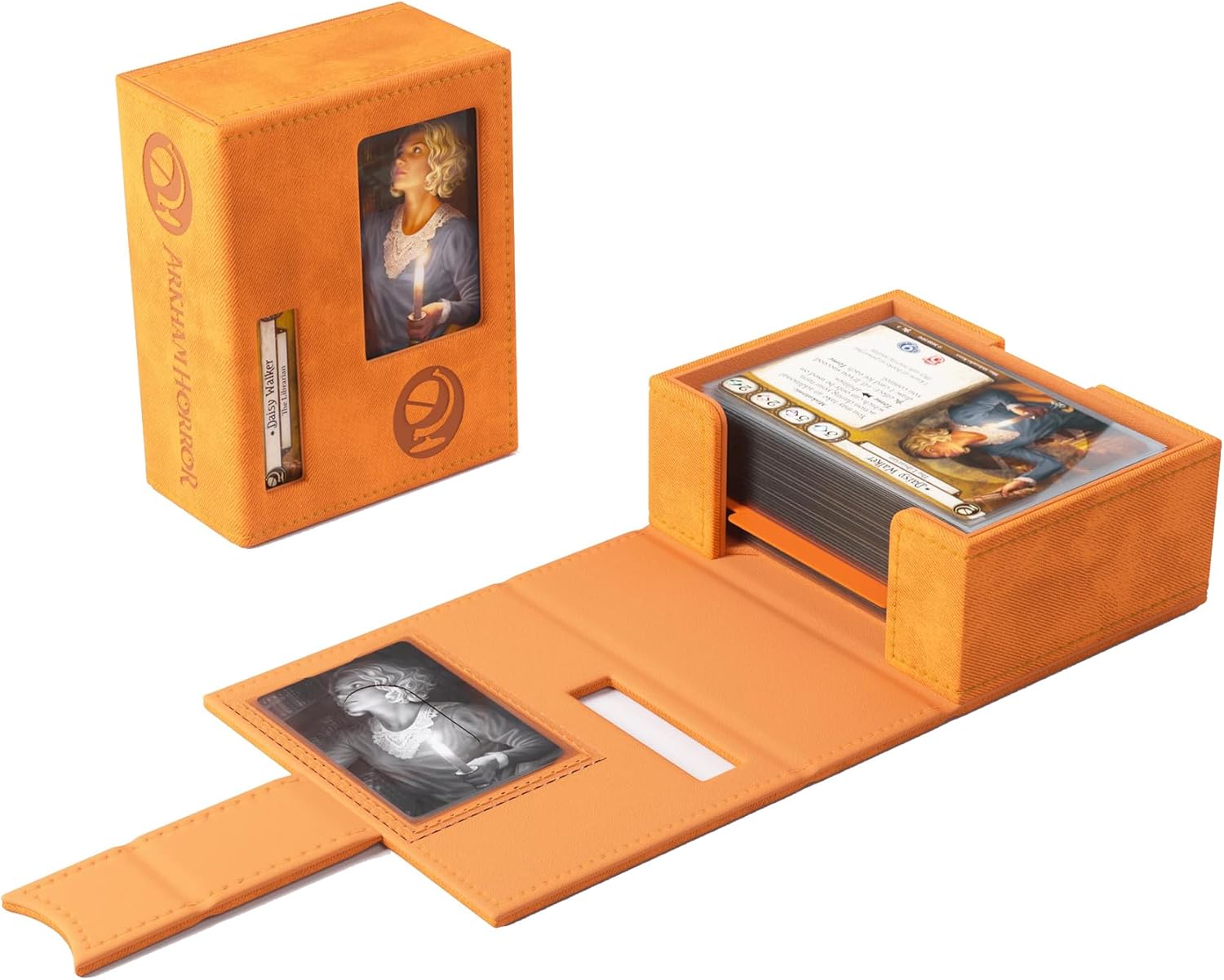 Gamegenic Arkham Horror Investigator Deck Tome - Orange Deck Box for TCG Storage 6