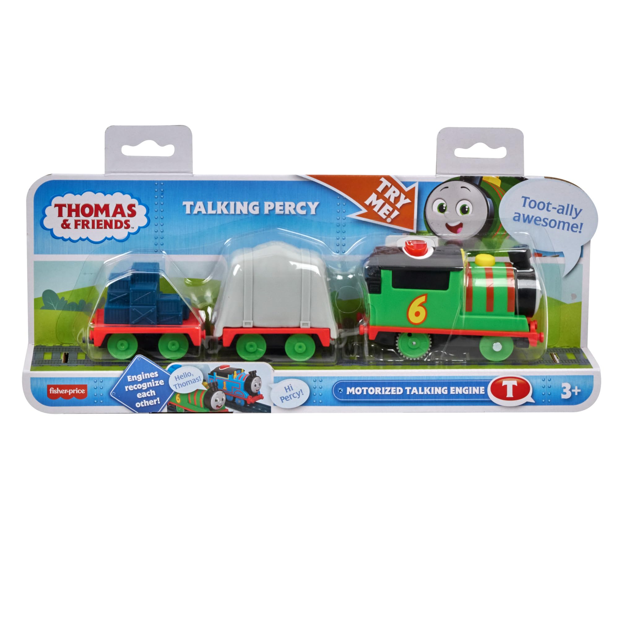 Fisher-Price Thomas & Friends Talking Percy Motorized Toy Train HWY32 | Ages 3+ | Battery Included 6
