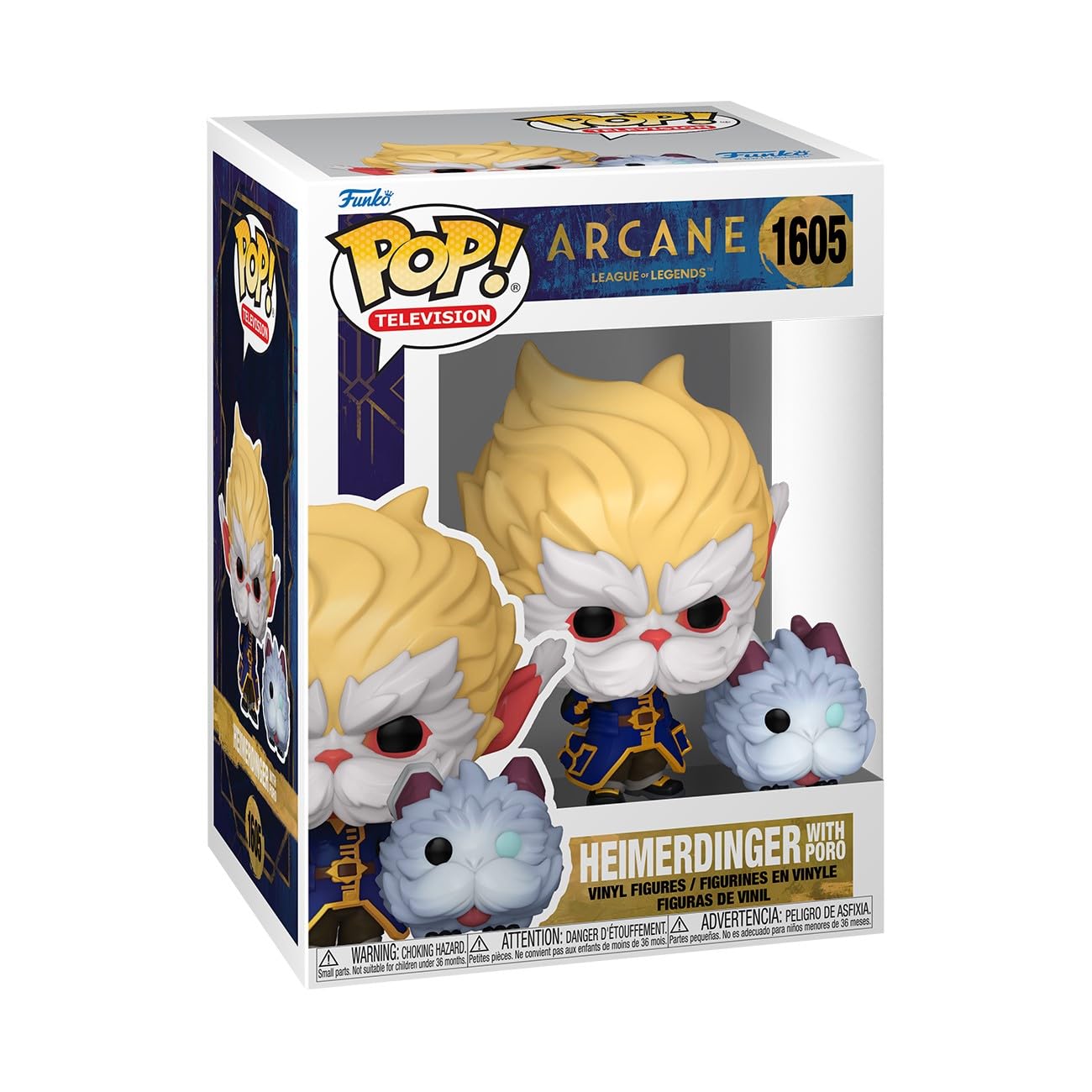Funko Pop! Heimerdinger with Poro - Arcane: League of Legends Chibi Figure | Vinyl | 3.75 in 1