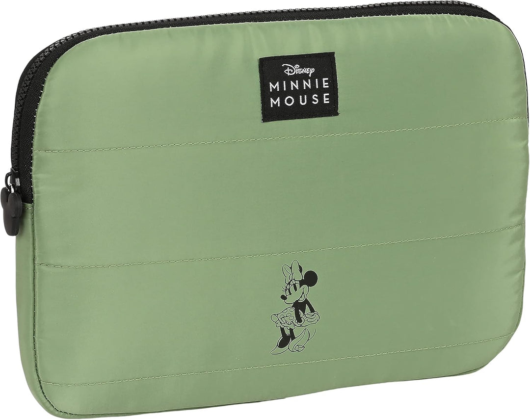 Minnie Mouse Mint Shadow Laptop Sleeve Backpack 11.6 Inch (Army Green)