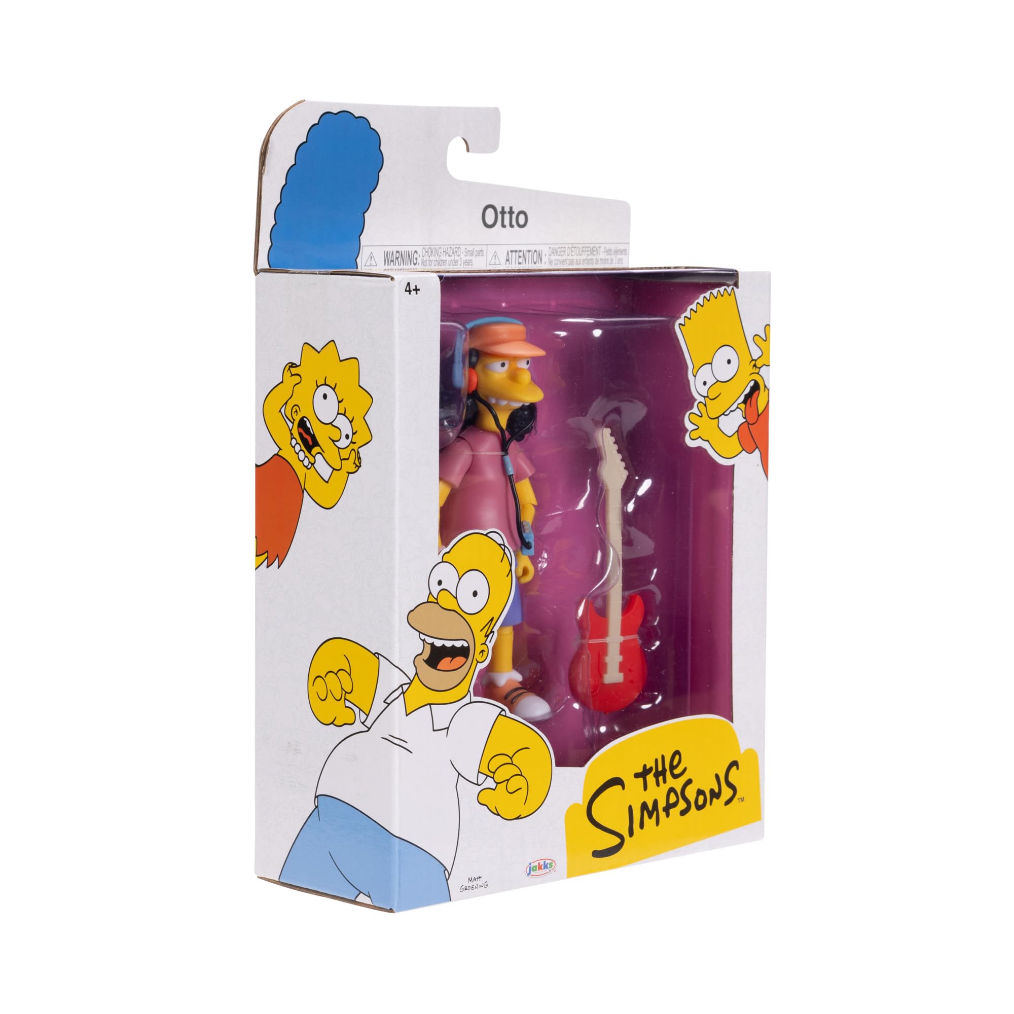 JAKKS Pacific The Simpsons Otto Collectible Action Figure with Electric Guitar | 5-Inch/12.7cm | Ages 4+ 3