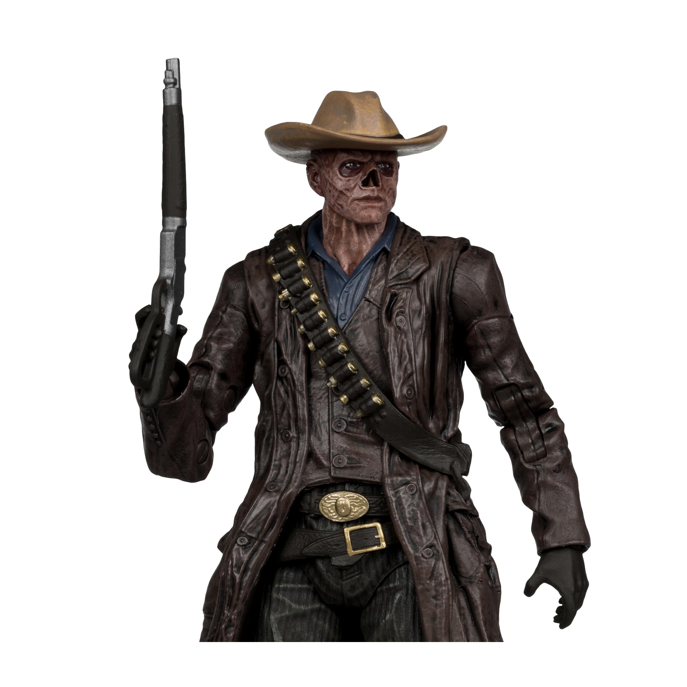 McFarlane Fallout The Ghoul 7in Deluxe Action Figure - Ultra Articulated Collectible with Weapons & Base